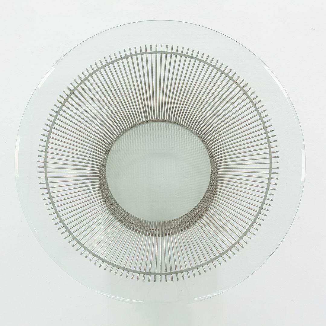 Acier 1970s Warren Platner for Knoll Table basse ronde de 36