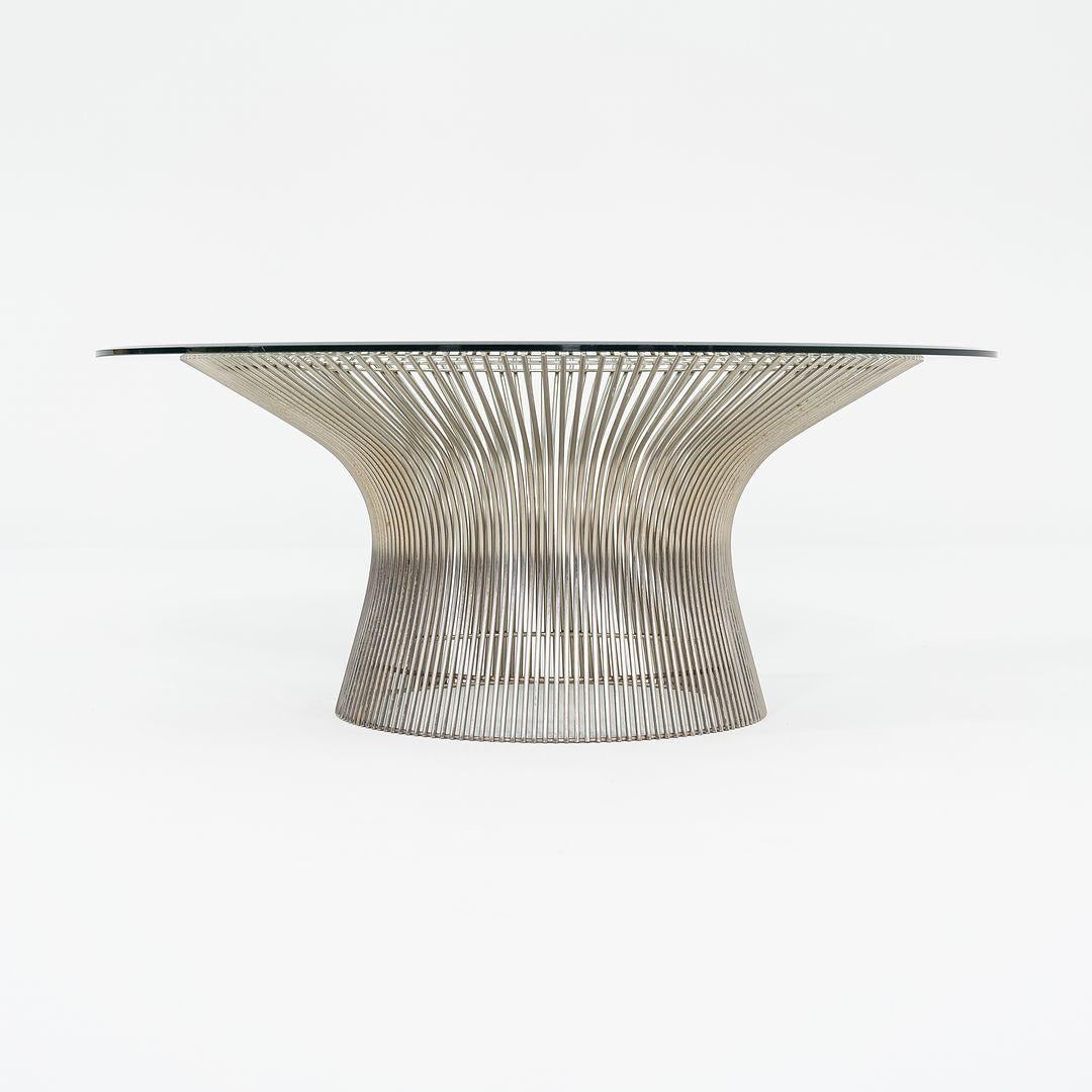 1970s Warren Platner for Knoll Table basse ronde de 36