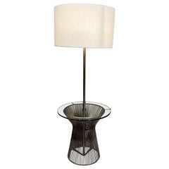 1970s Warren Platner for Knoll Metal Floor Lamp and Table
