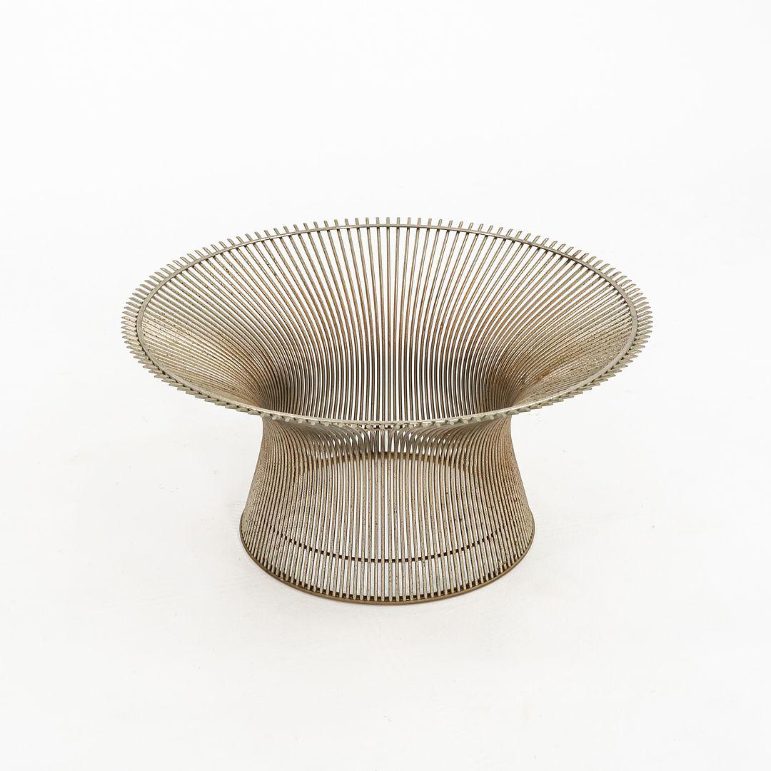 Table basse en acier Warren Platner pour Knoll des années 1970, modèle 3714T en vente 3