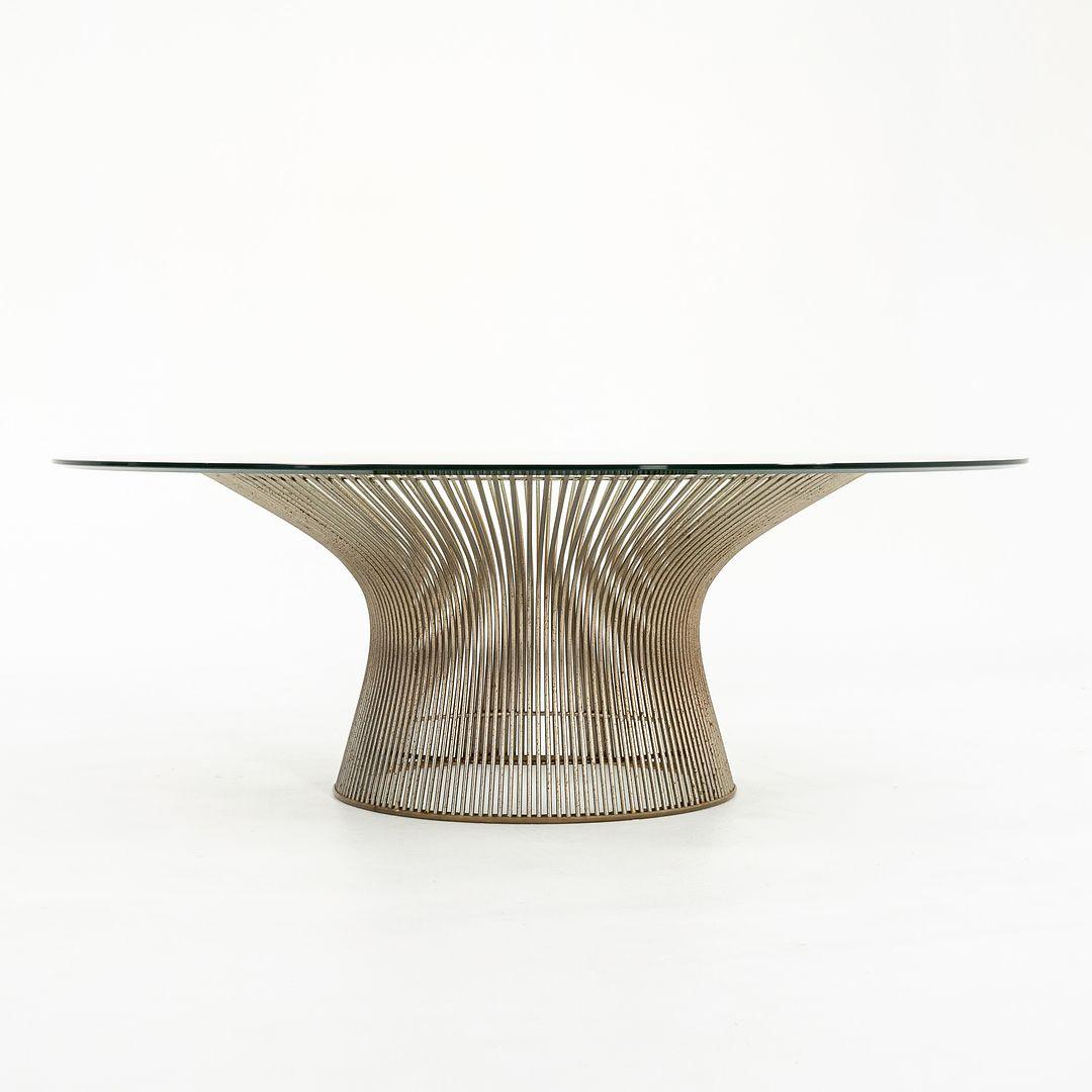 Table basse en acier Warren Platner pour Knoll des années 1970, modèle 3714T en vente 1