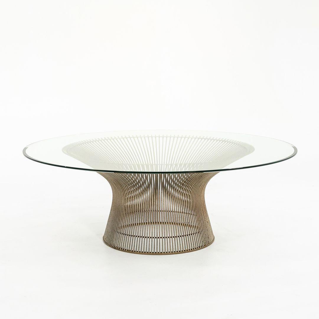 Table basse en acier Warren Platner pour Knoll des années 1970, modèle 3714T en vente 2