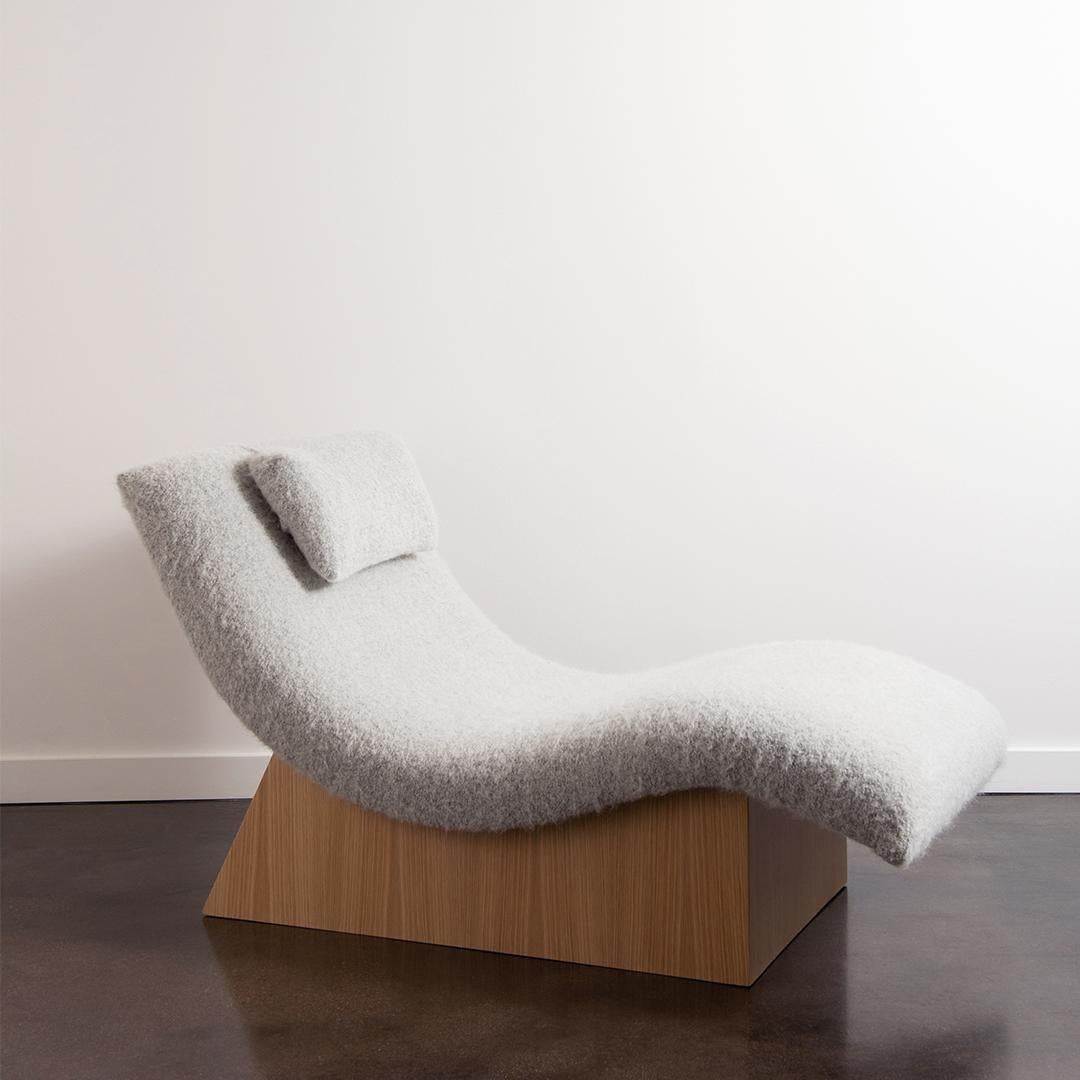 Mid-Century Modern Chaise Wave des années 1970 dans le style de Adrian Pearsall en vente