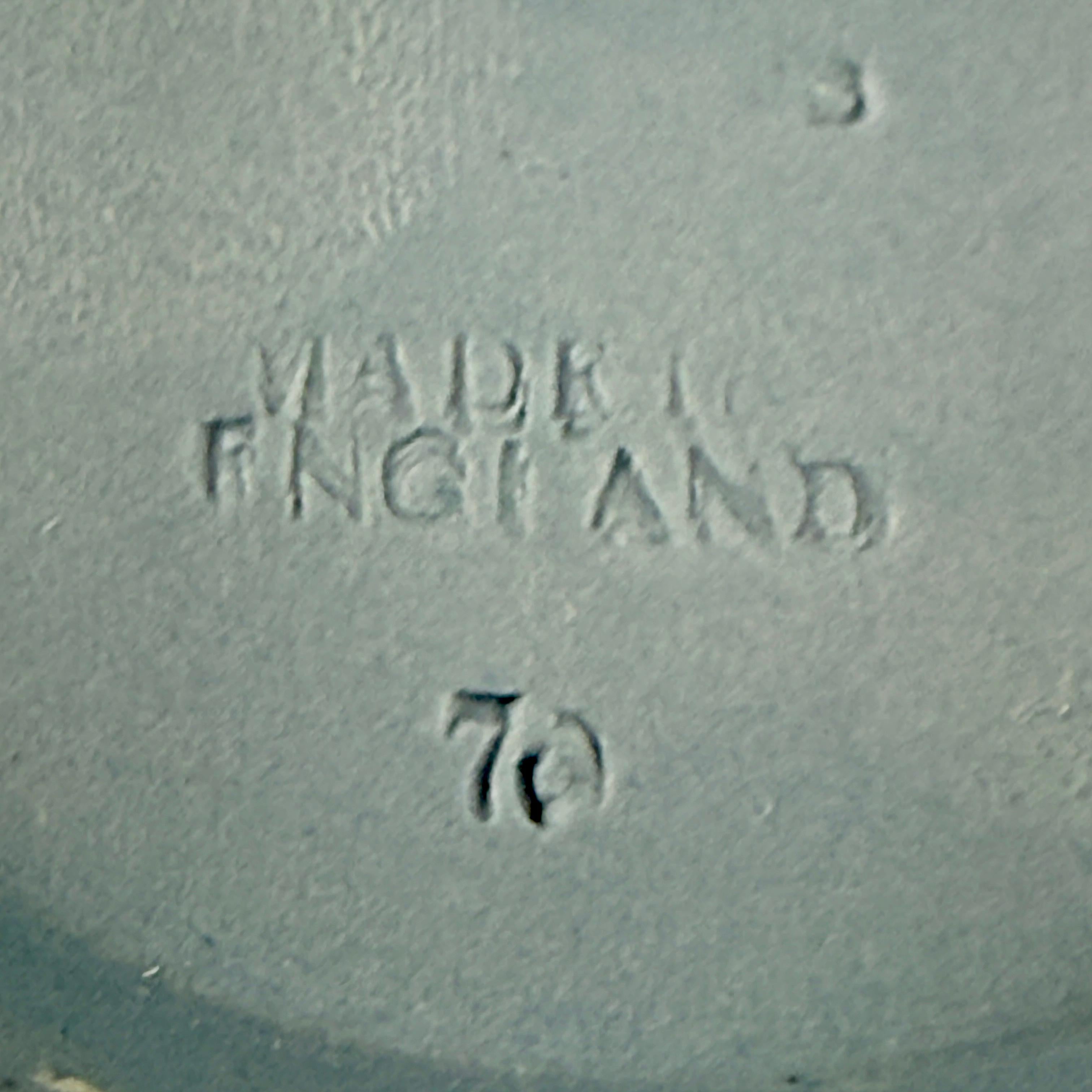 Late 20th Century 1970s Wedgwood Blue Jasperware Cache Pot Jardiniere For Sale