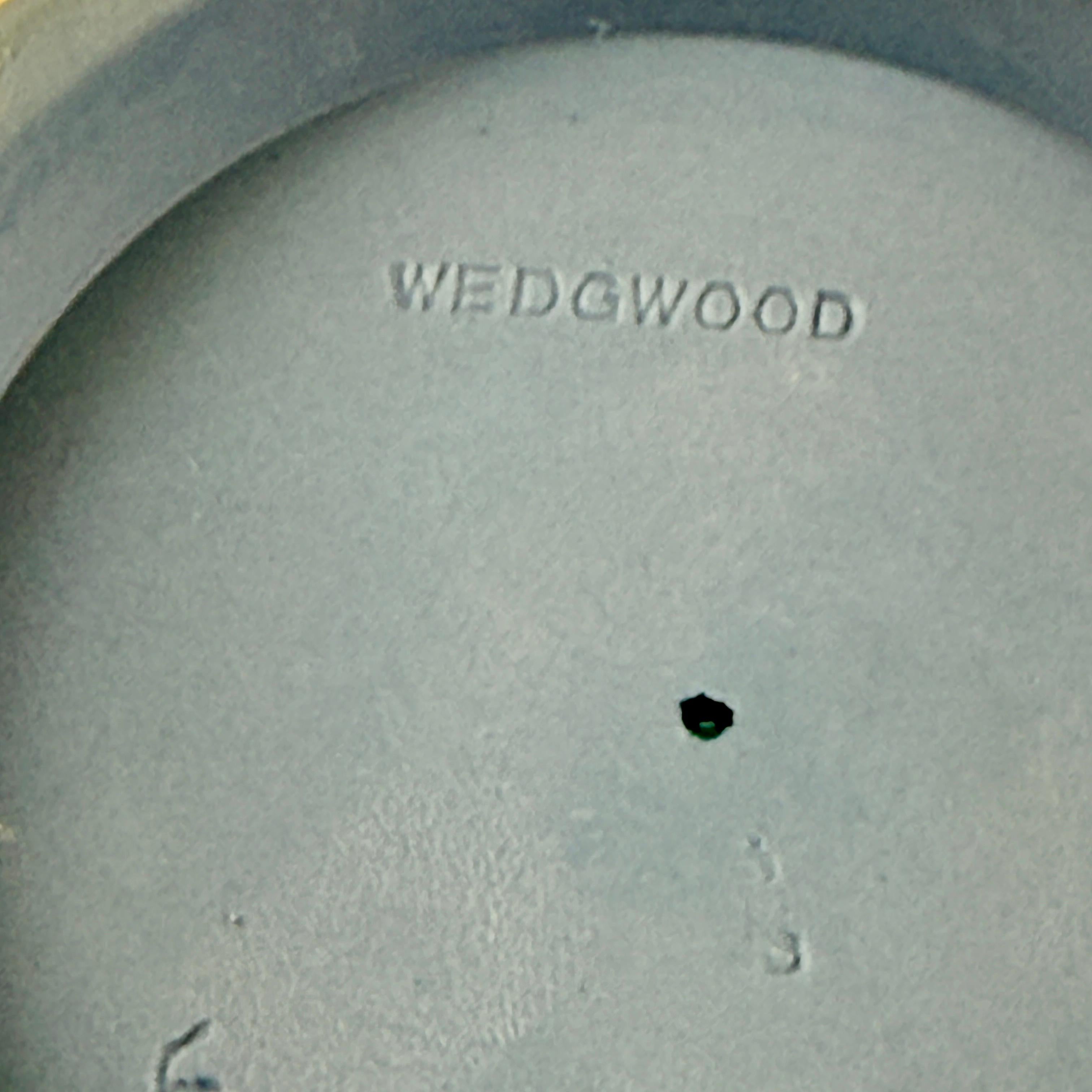 Stoneware 1970s Wedgwood Blue Jasperware Cache Pot Jardiniere For Sale