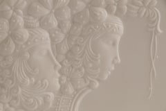 1970s West German Kaiser White Bisque Porcelain Fantasy Vase by Manfred Frey