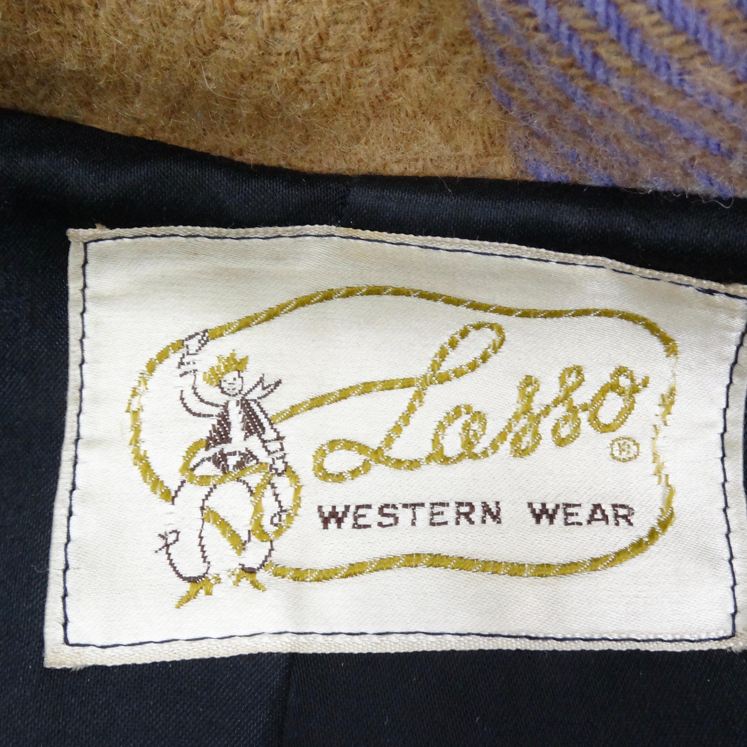 1970s Western Plaid Wool Blazer 4