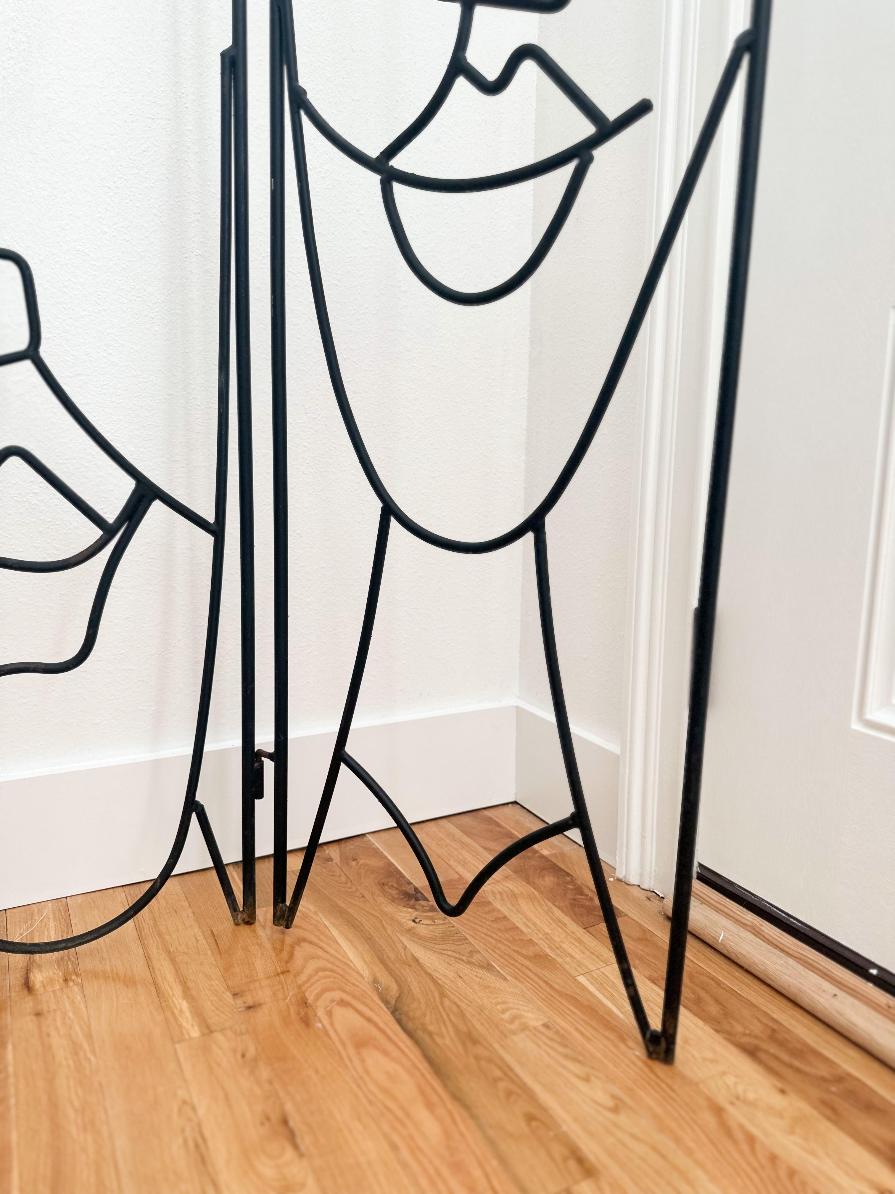 1970s Whimsical Sculptural Room Divider Screen in the Style of John Risley In Good Condition For Sale In Houston, TX