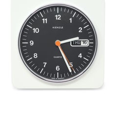 1970s White and Black Wall Clock by Kienzle
