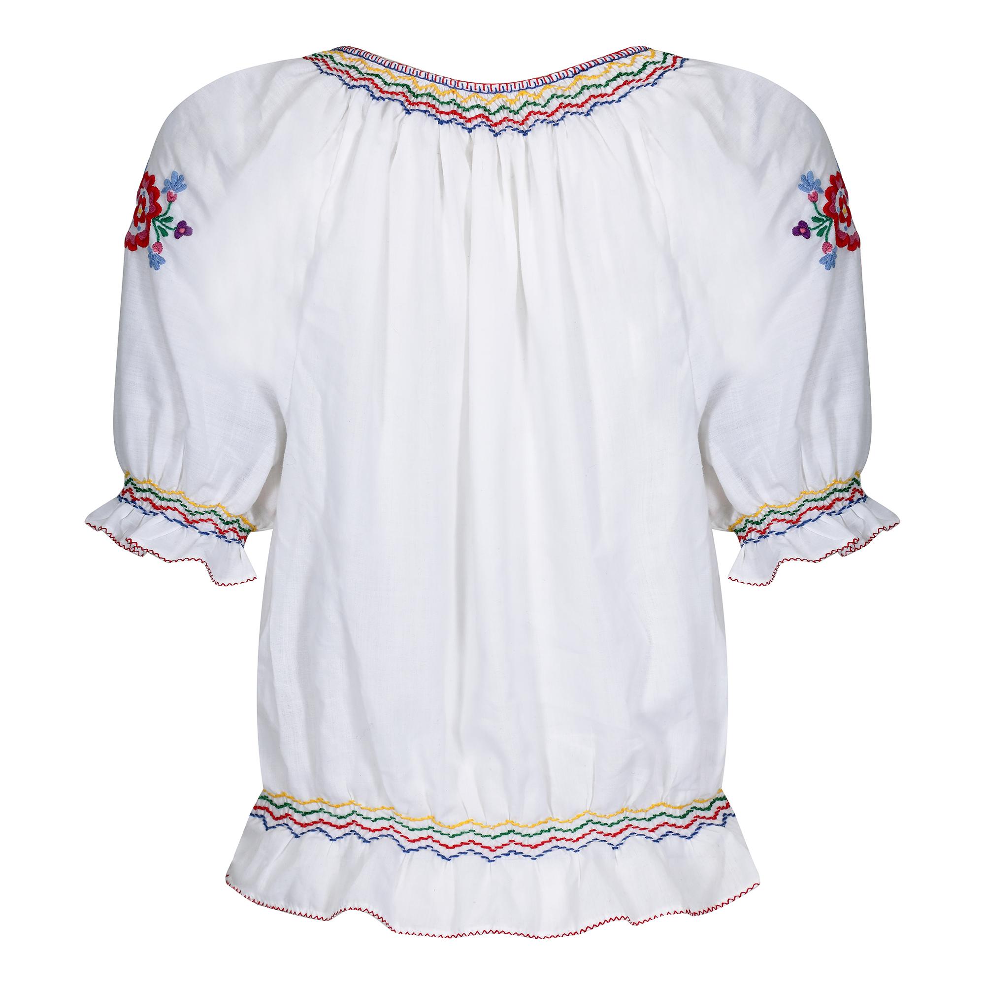 hungarian embroidered blouse