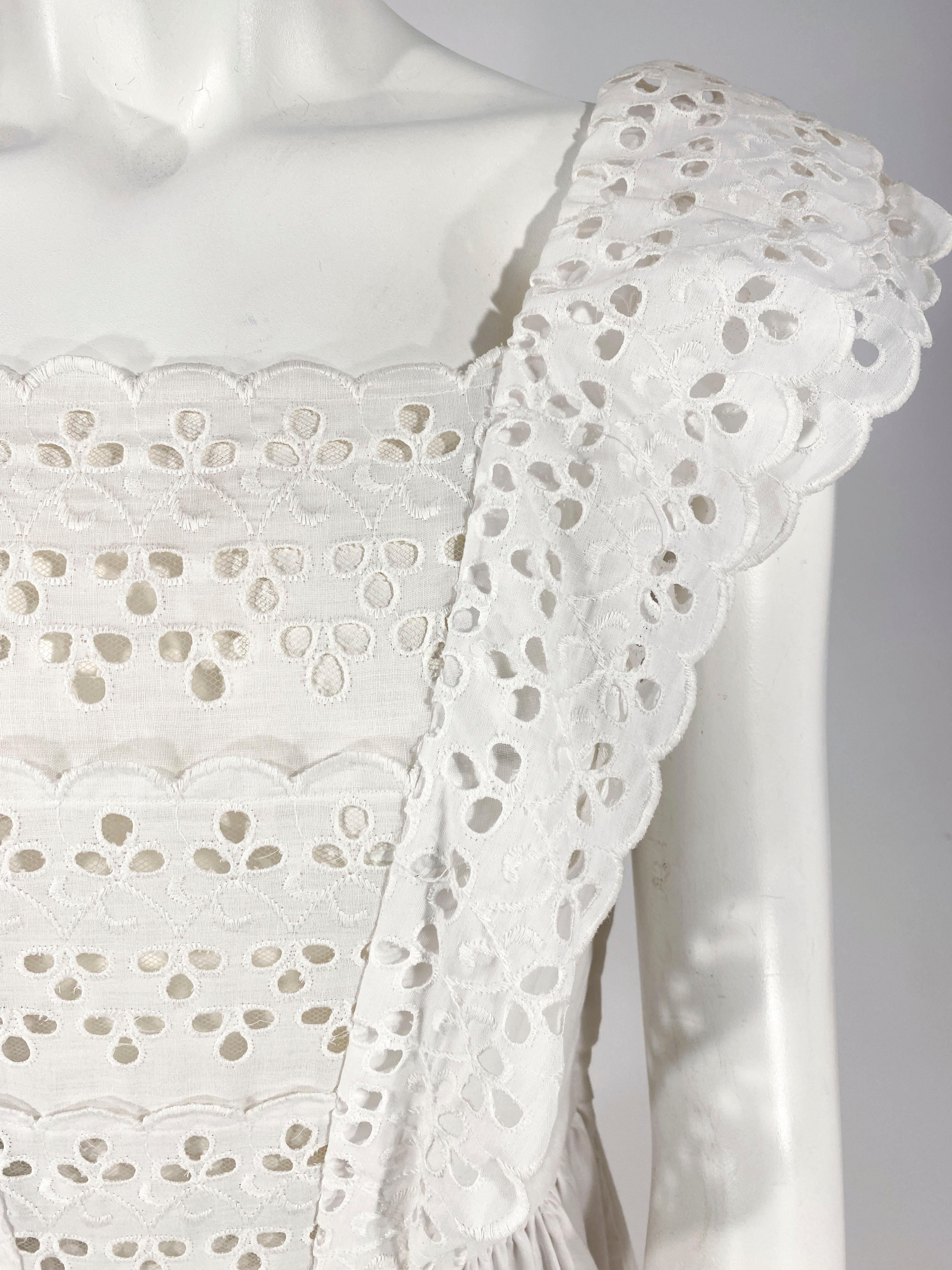 white cottage dress