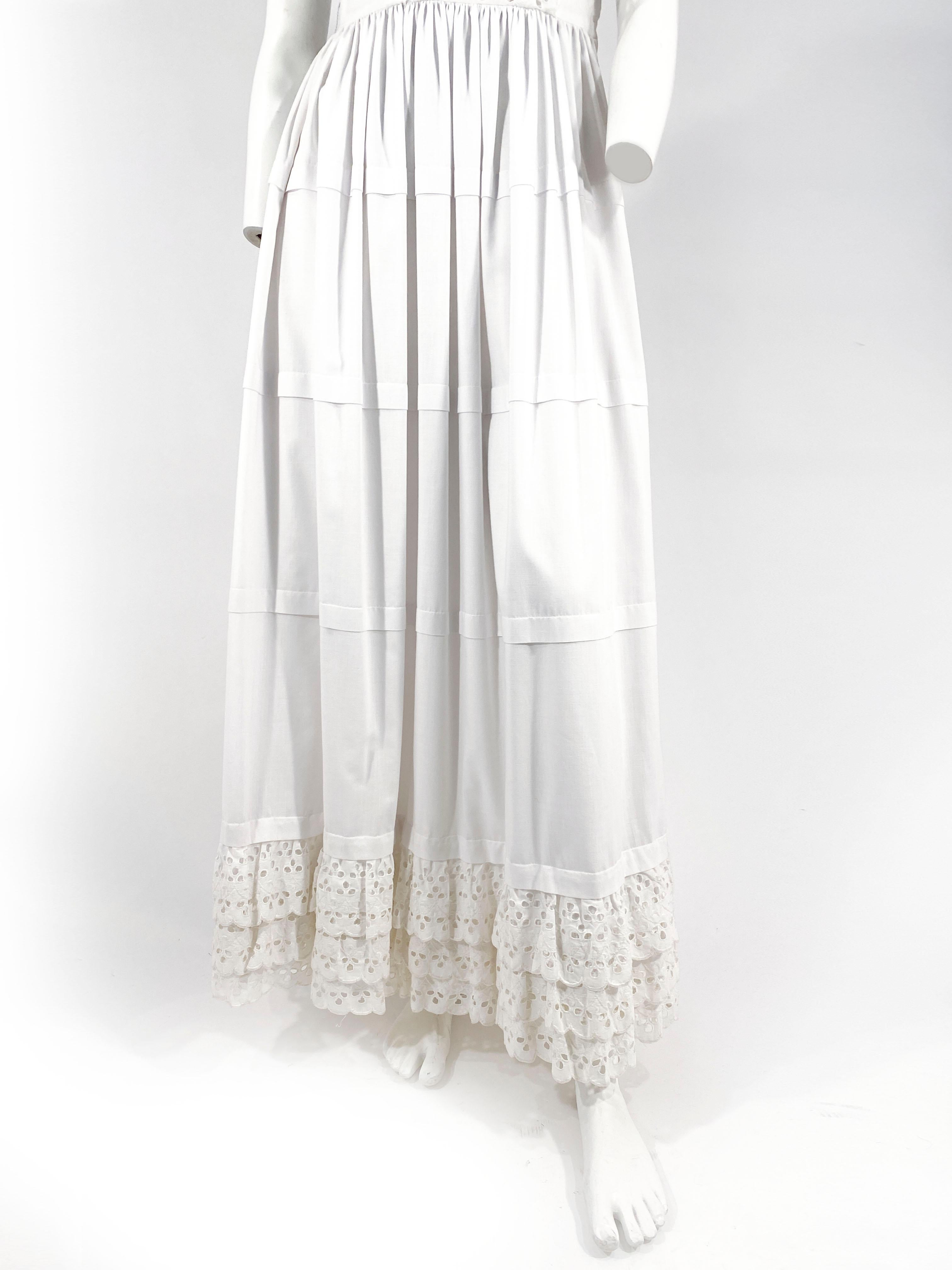 1970s white dress