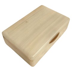 1970's Caja decorativa de ónix blanco