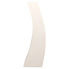 1970s White Space Age Vase in Ceramic attributed to Franco Pozzi. Made in Italy