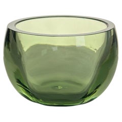Portavelas votivo de cristal verde mar Whitefriars Model:9394, 1954