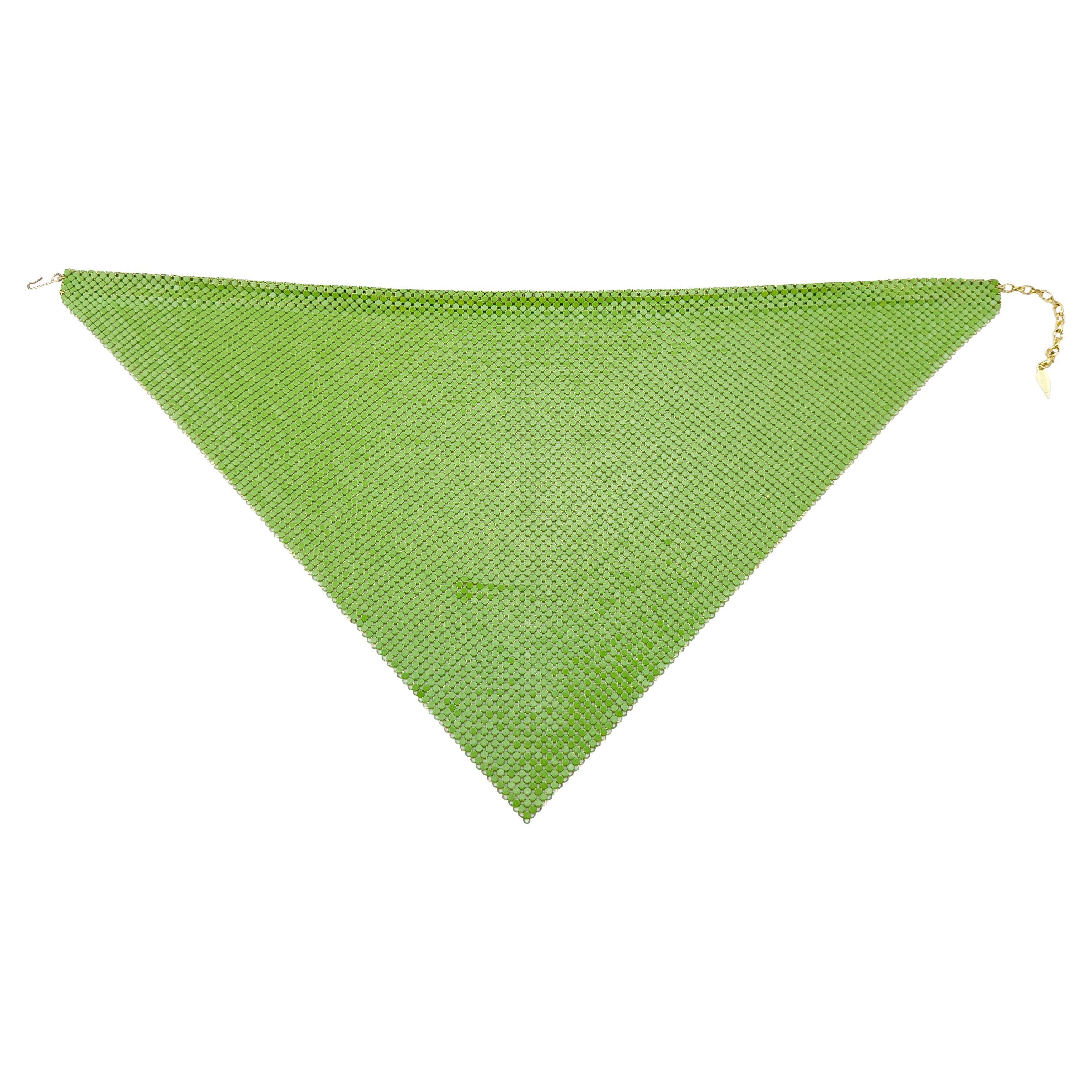 1970
s Whiting 
Davis Mesh Scarf Style Necklace in vendita