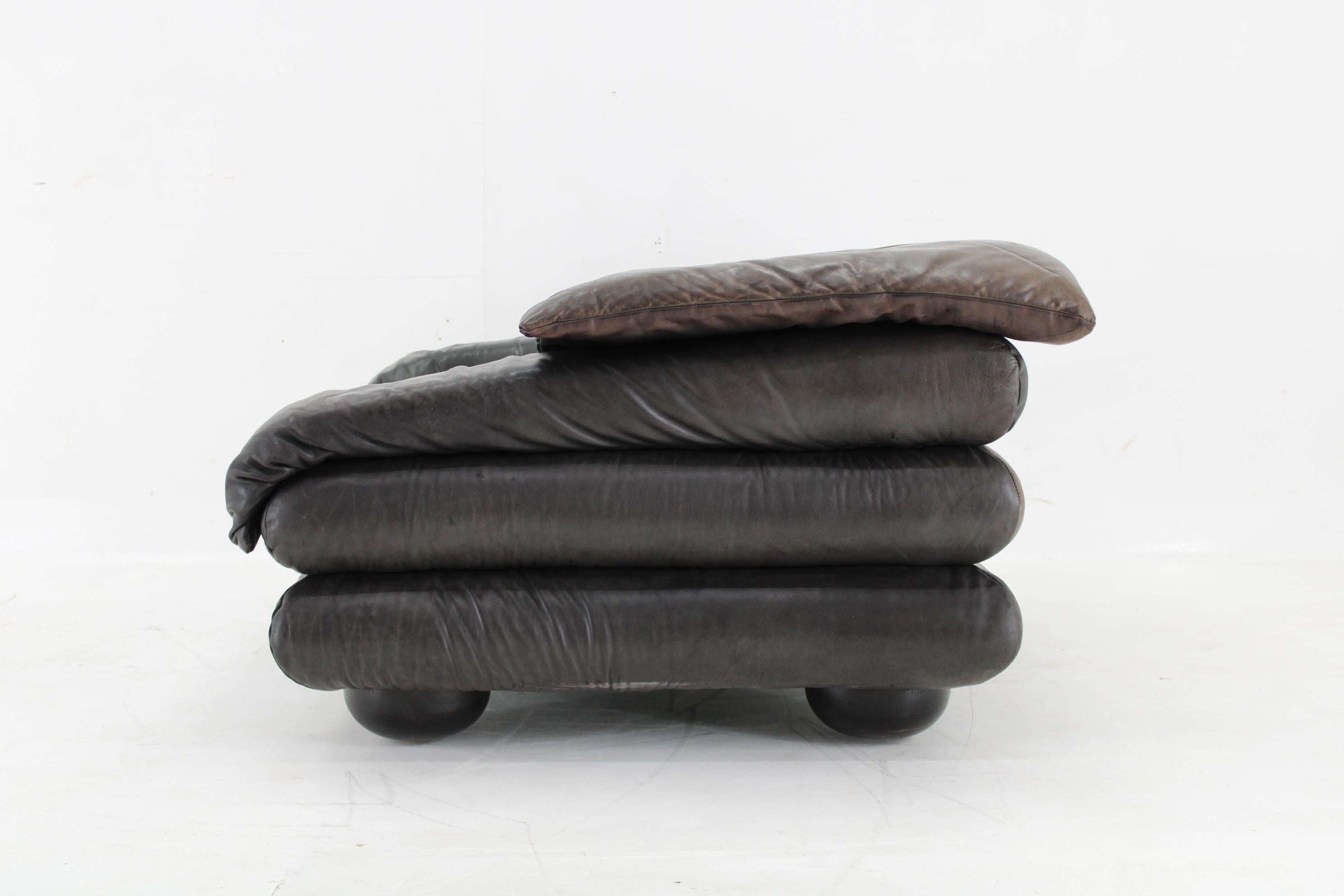 Sillón ajustable Wiener Werkstätte Brutalista Letaher de los años 70 Europeo en venta