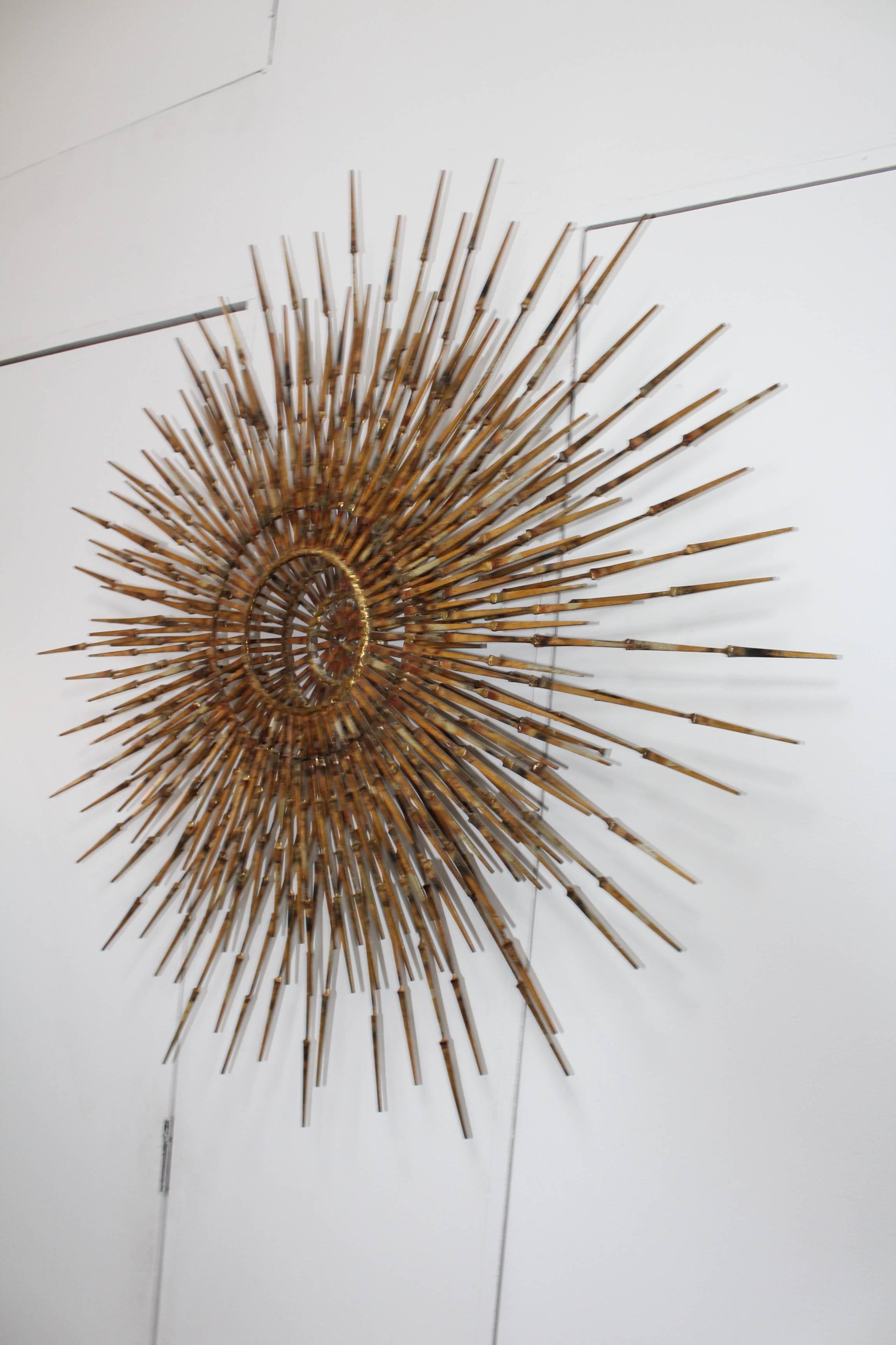 sculpture murale William Bowie Sunburst des années 1970 3