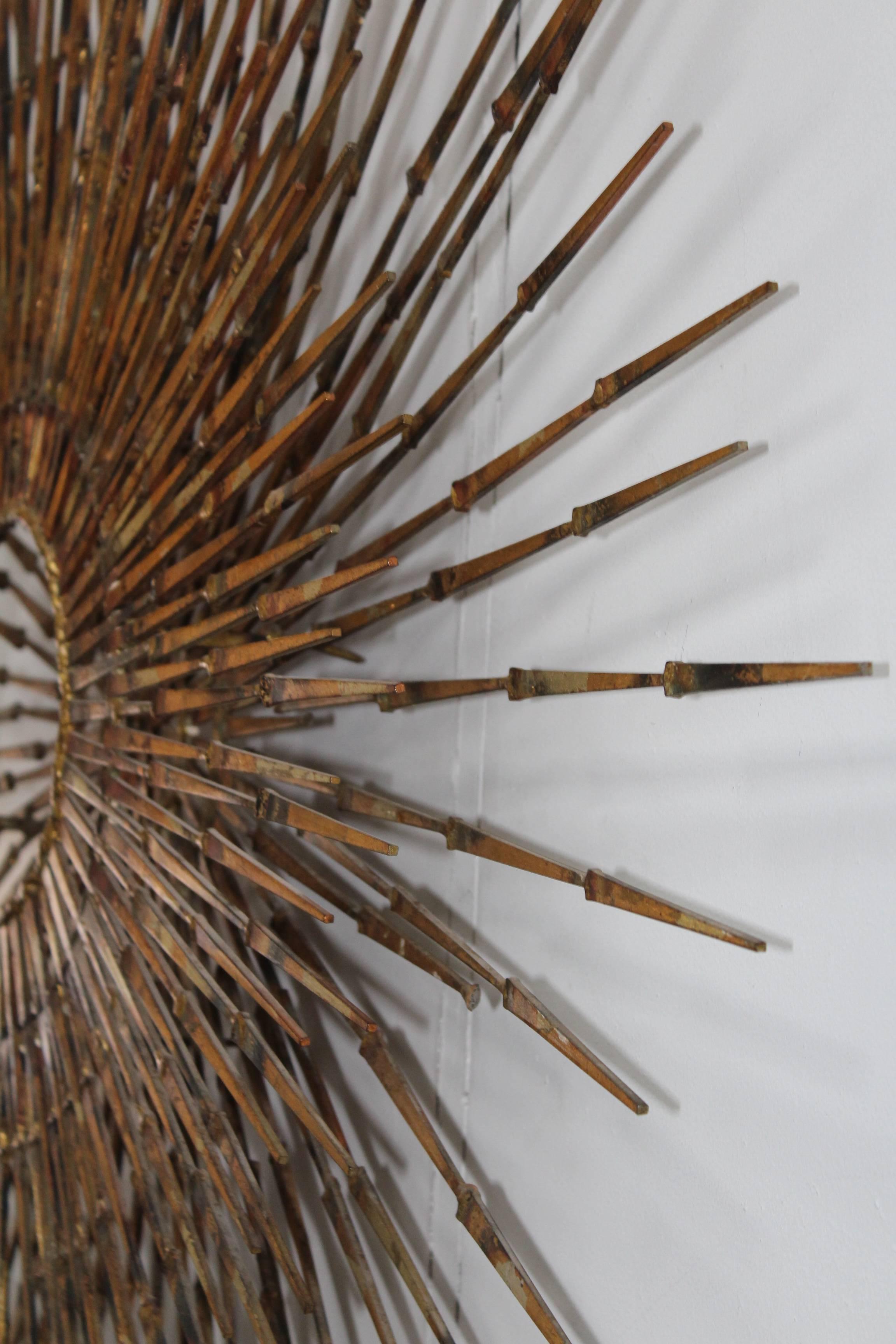 sculpture murale William Bowie Sunburst des années 1970 2