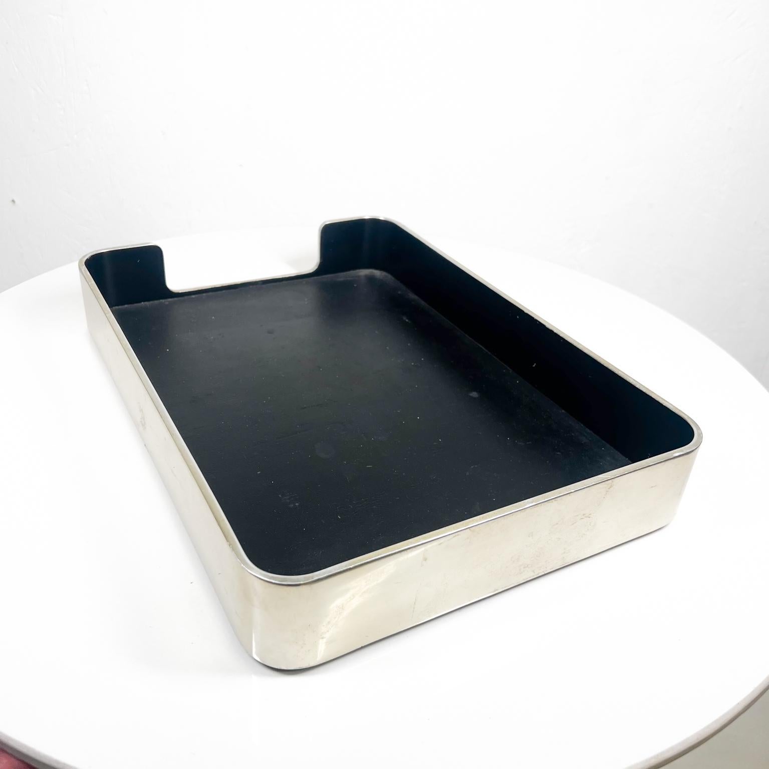 1970s William Sklaroff Radius One Bronze Office Letter Tray Smith Metal Arts NY 1