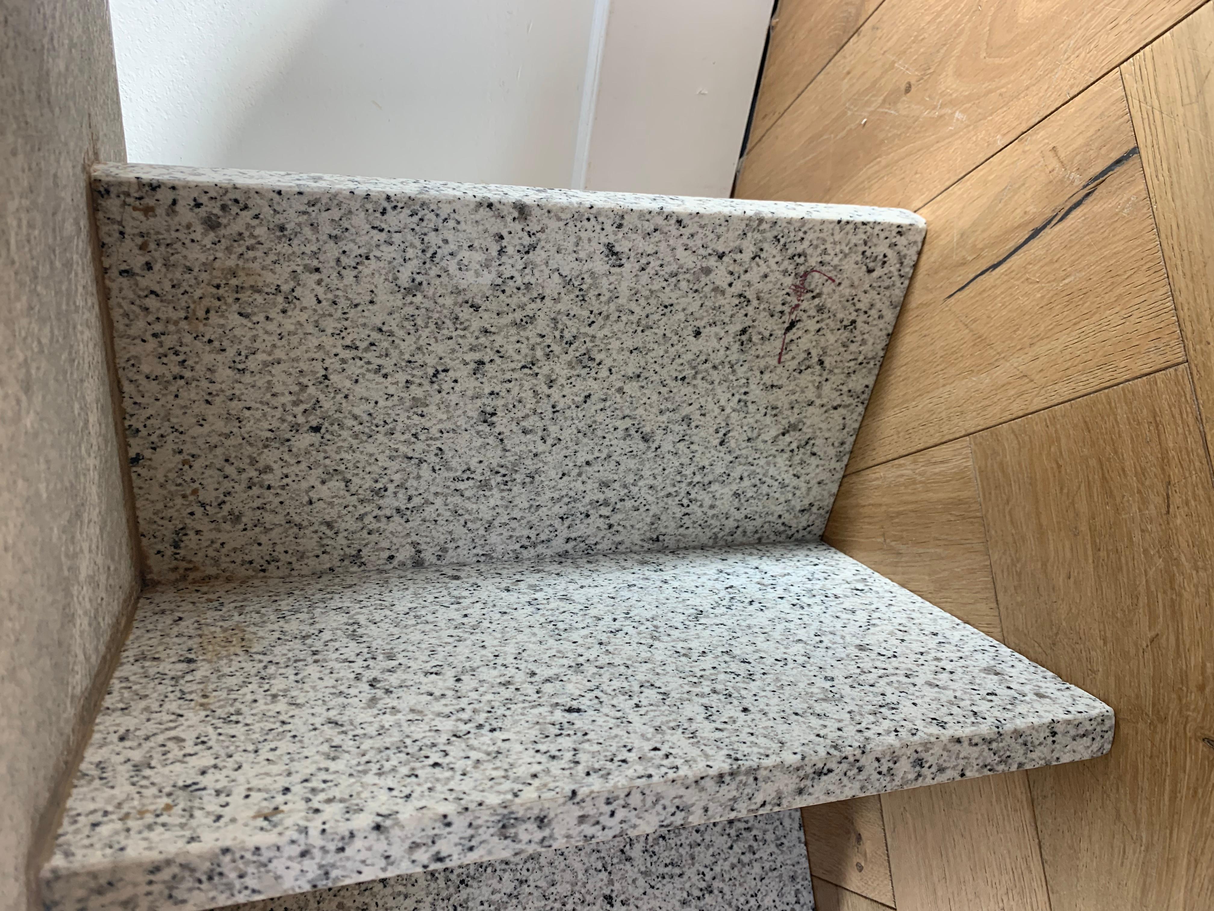 Willy Ballez Signed Granite Side Table, circa 1976 2