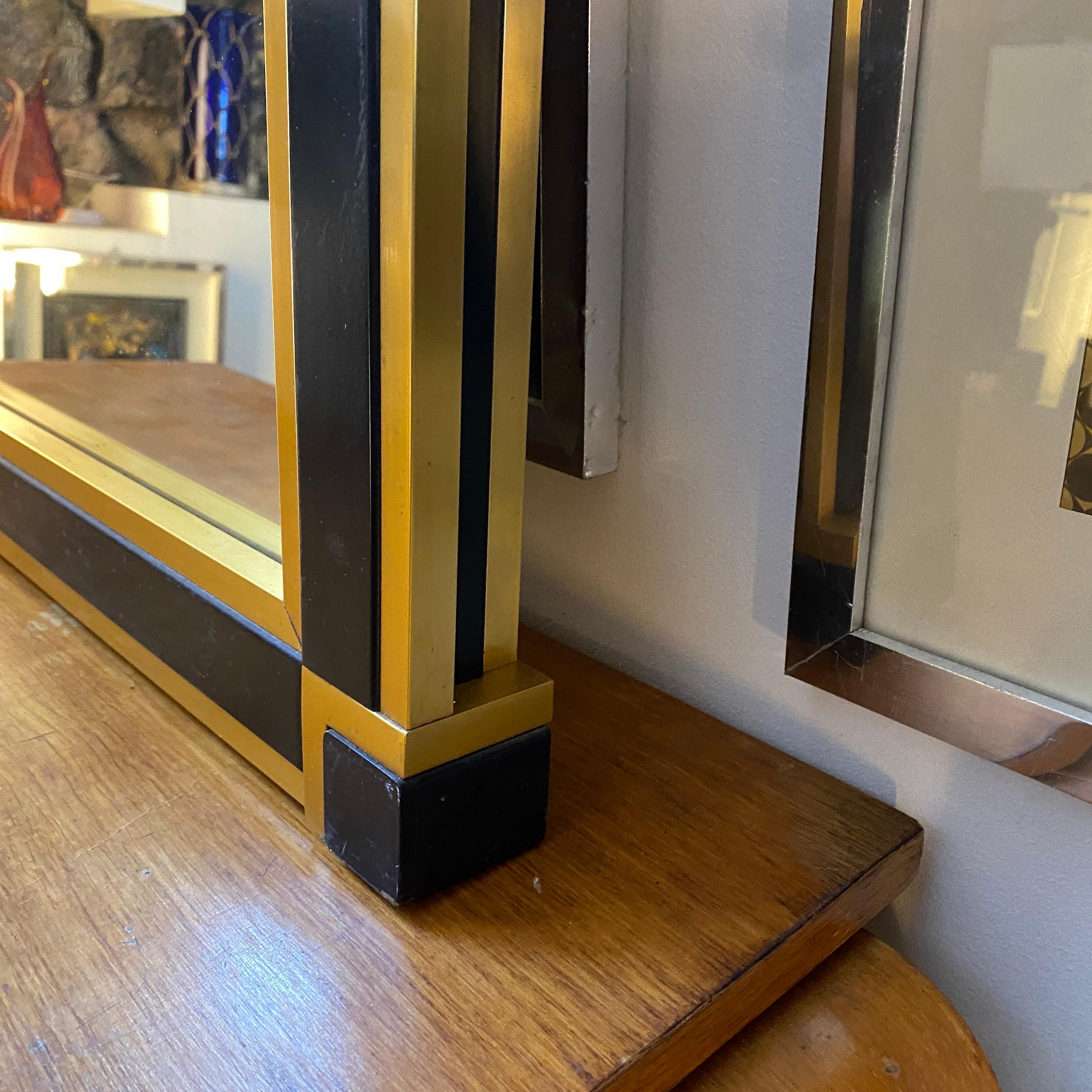 20th Century 1970s Willy Rizzo Mid-Century Modern Wall Mirror
