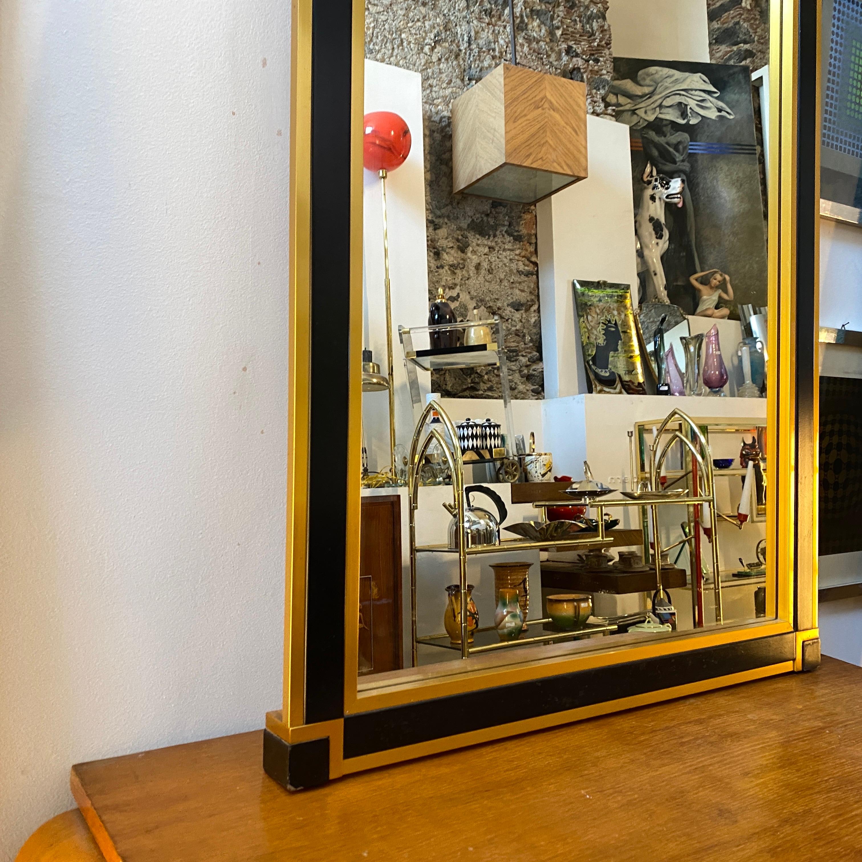1970s Willy Rizzo Mid-Century Modern Wall Mirror 1