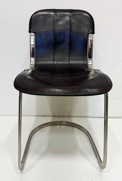 Sedie da pranzo Willy Rizzo modello C2 degli anni '70 per Cidue, set di 4, Itally