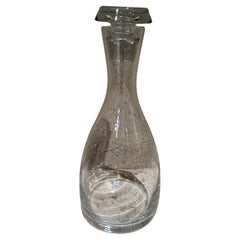 1970s Wine Decanter Carafe Modern Art Glass