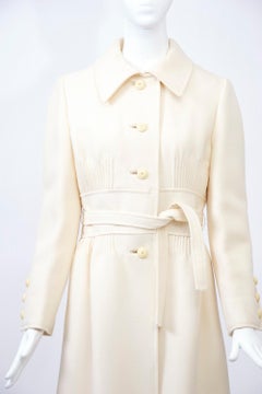 1970s Winter White Wool Coat