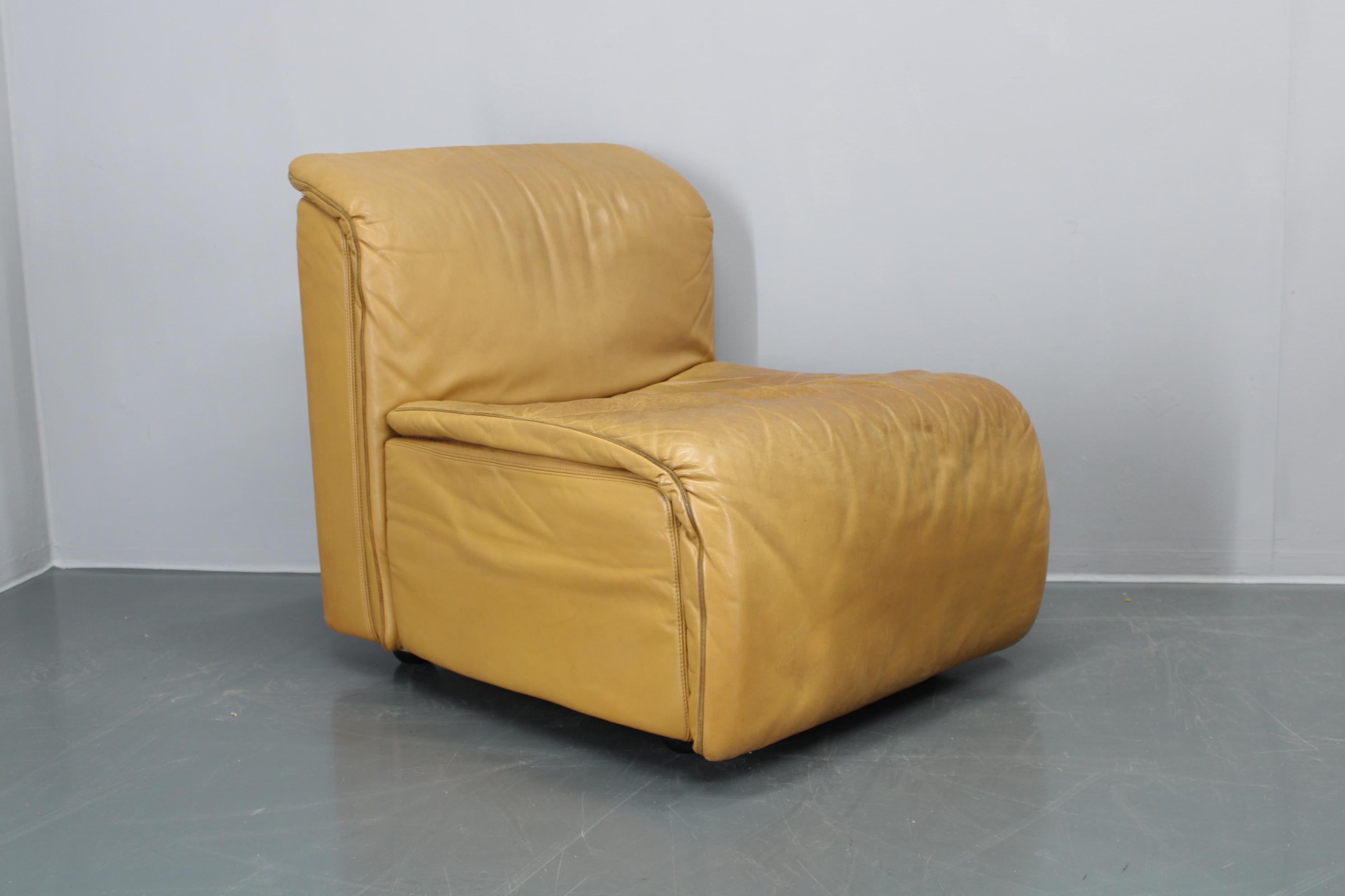 1970er Wittmann Hochbaret Leder Modular Sofa, Österreich im Angebot 10