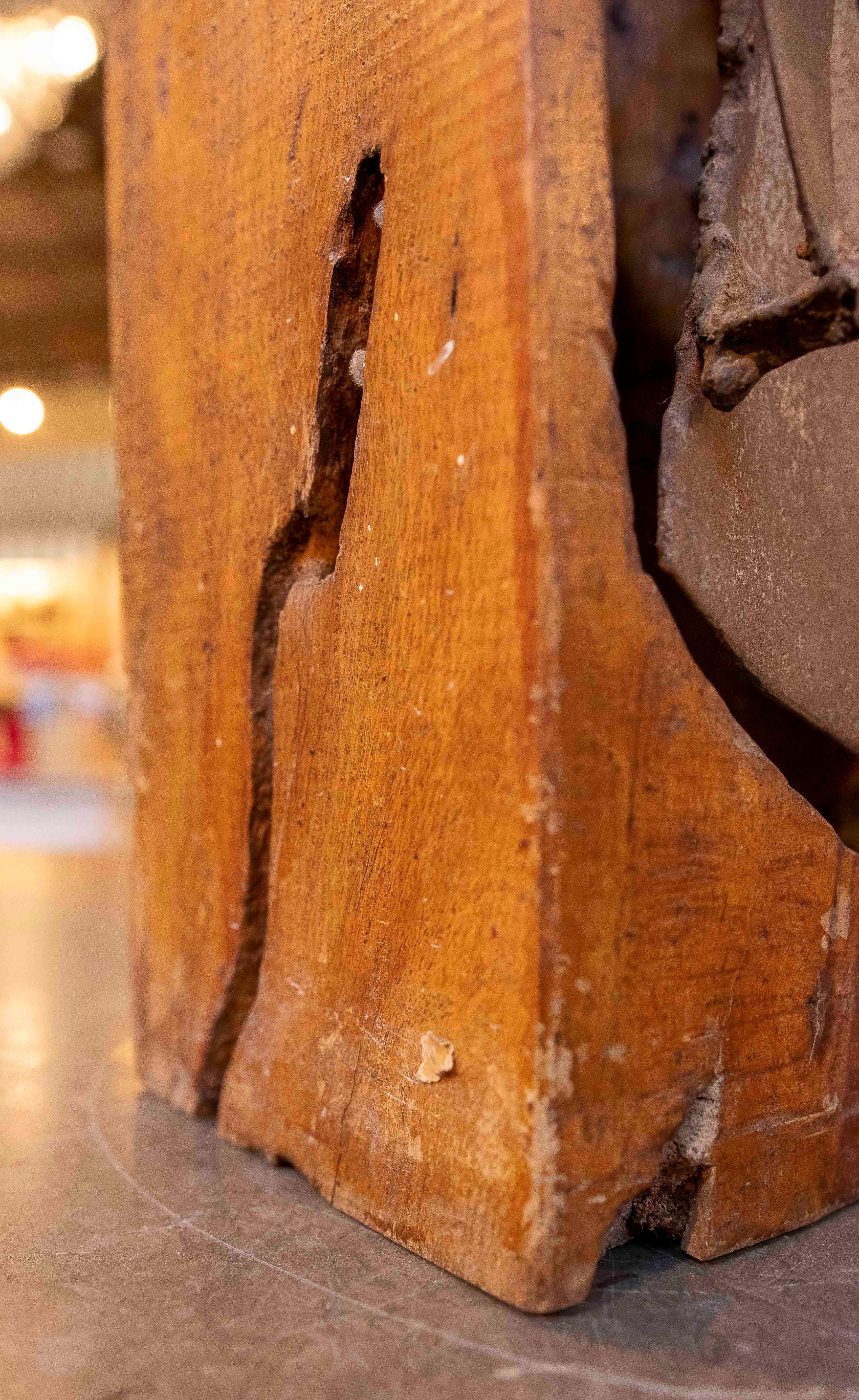 Scultura originale in legno e bronzo degli anni '70 di David Marshall in vendita 7