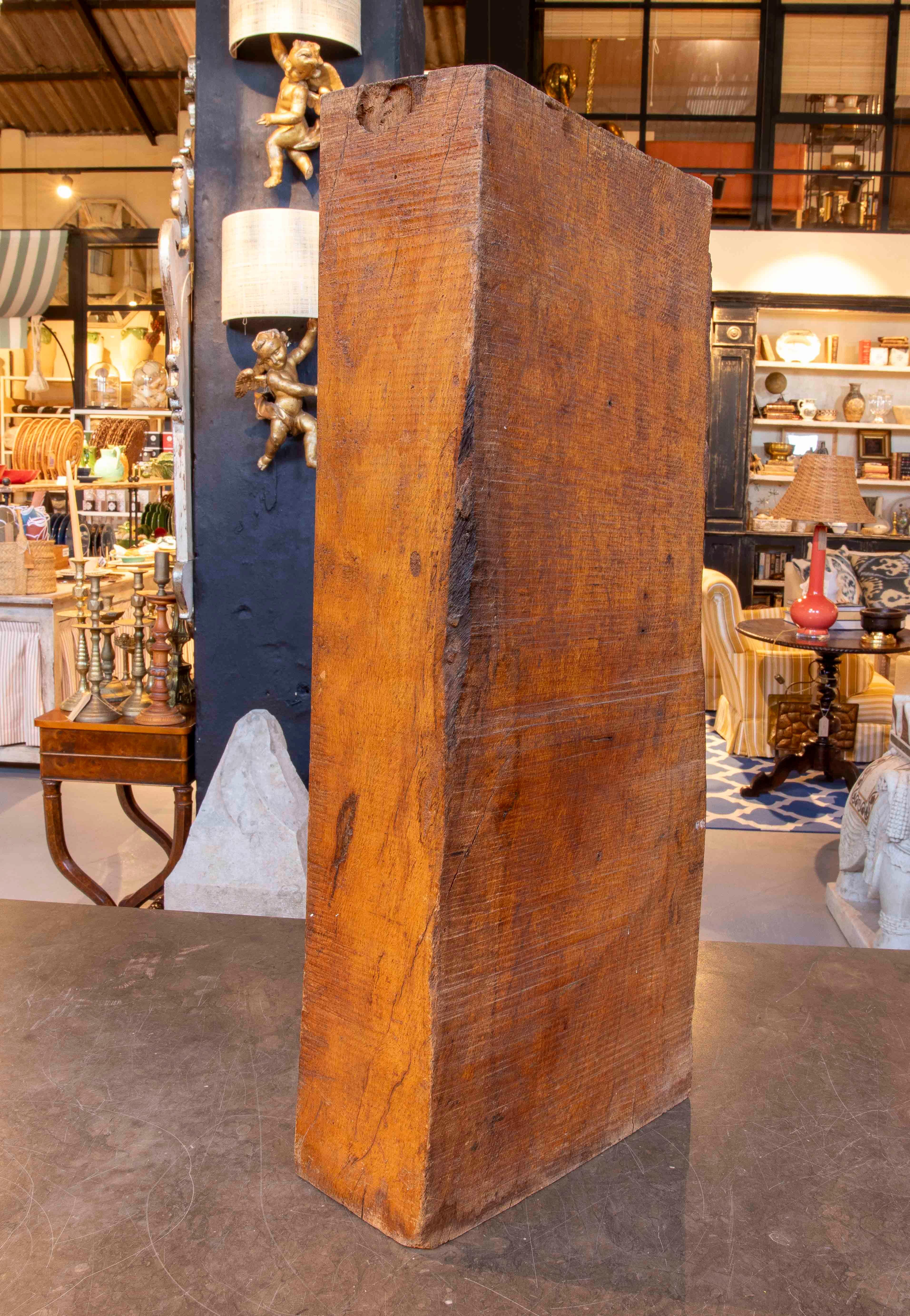 Ferro Scultura originale in legno e bronzo degli anni '70 di David Marshall in vendita