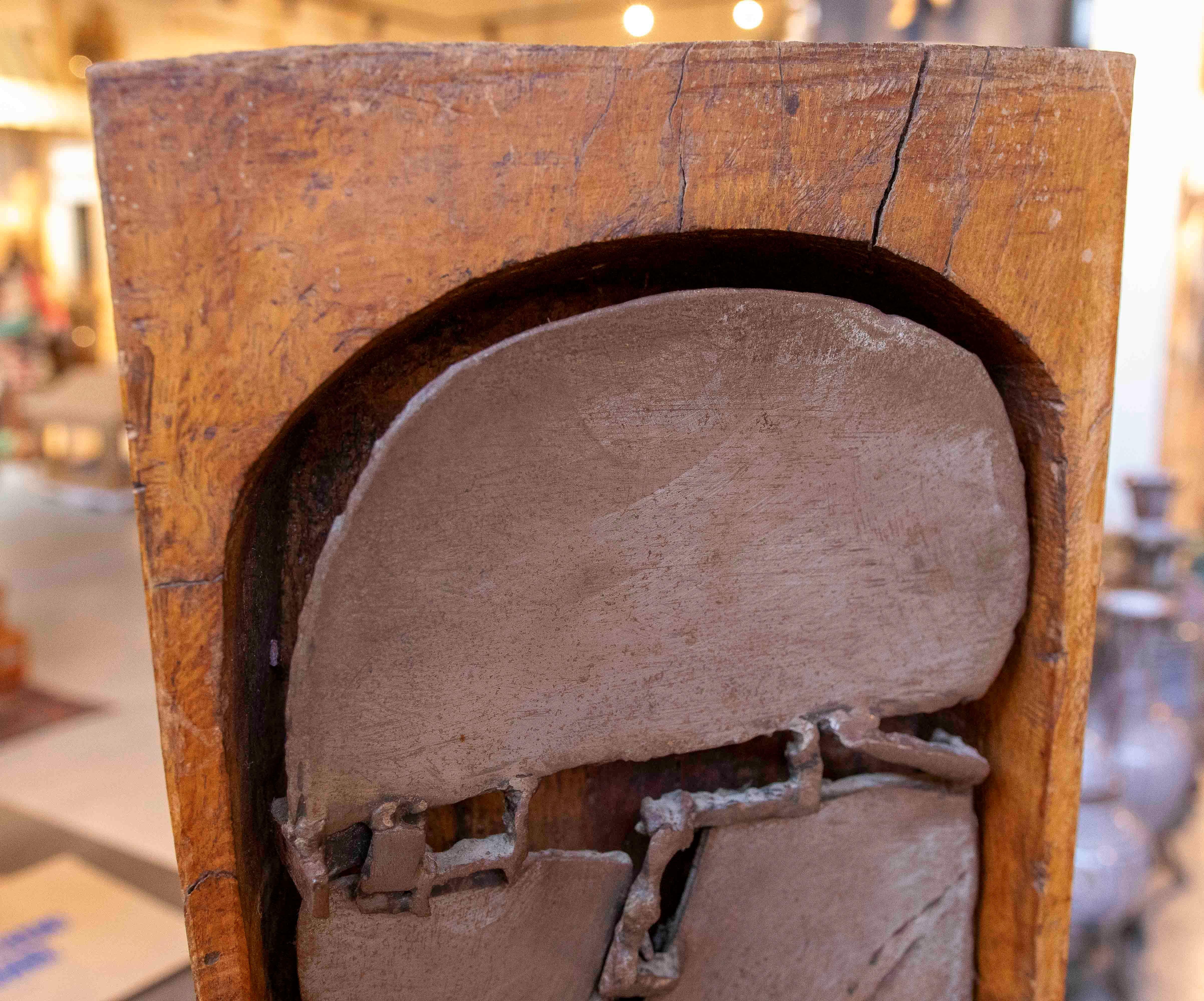 Scultura originale in legno e bronzo degli anni '70 di David Marshall in vendita 3