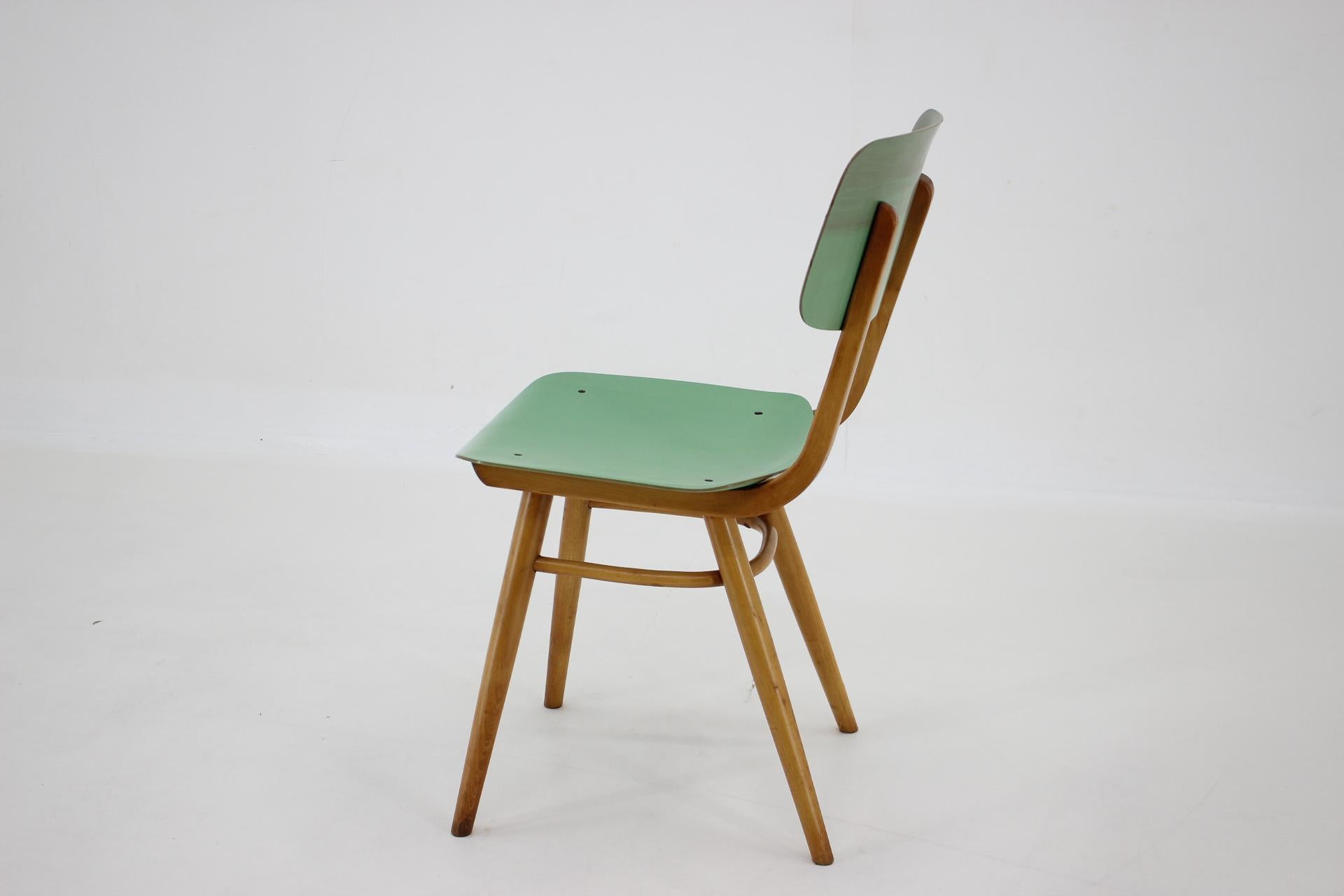 Late 20th Century 1970's Wood & Formica Chair, Czechoslovakia