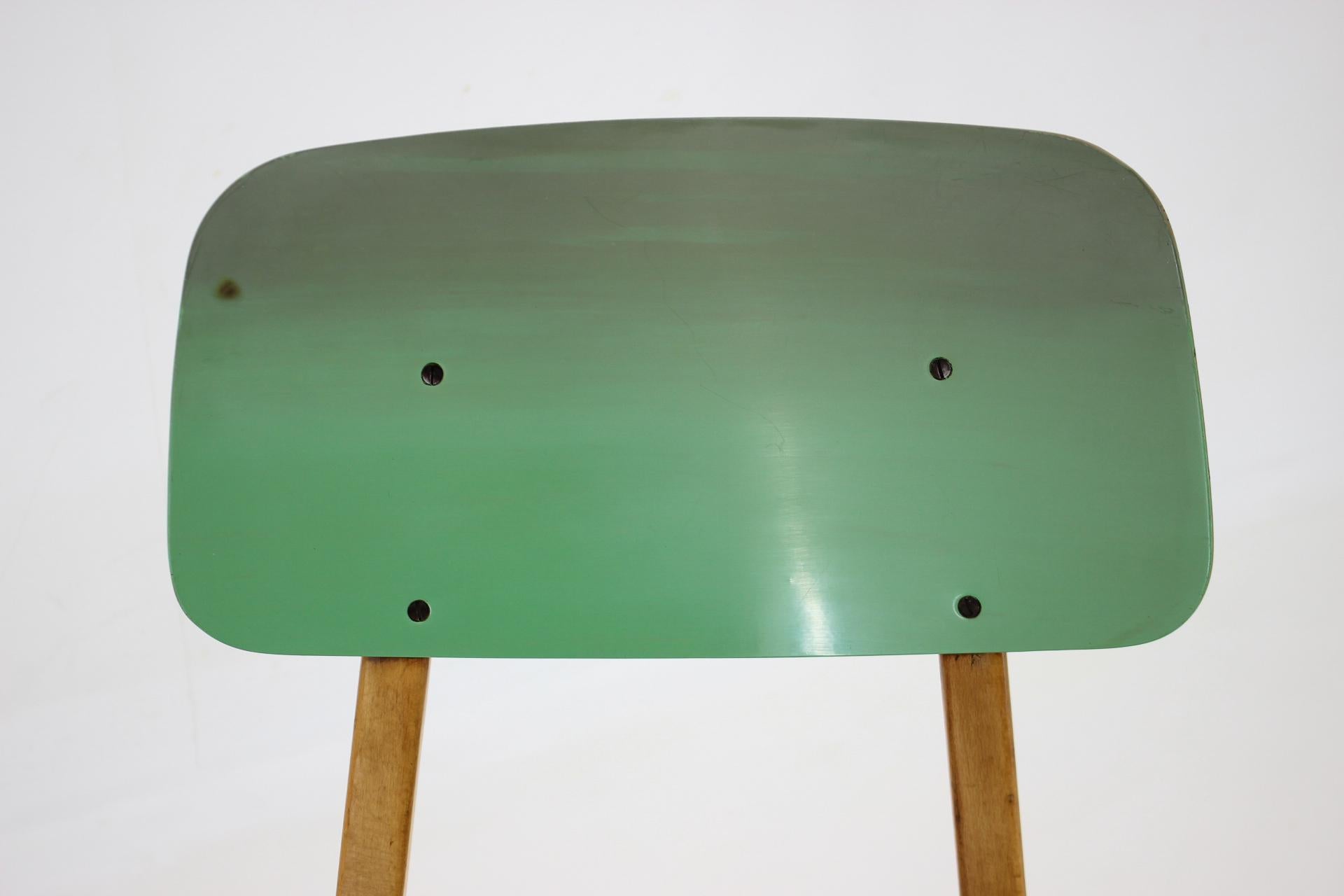 1970's Wood & Formica Chair, Czechoslovakia 2