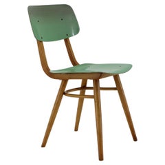 1970's Wood & Formica Chair, Czechoslovakia