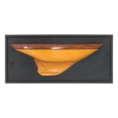 Vintage 1970s Wooden Boat Form