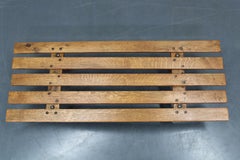 1970s Wooden Flower Pot Bench, Czechoslovakia