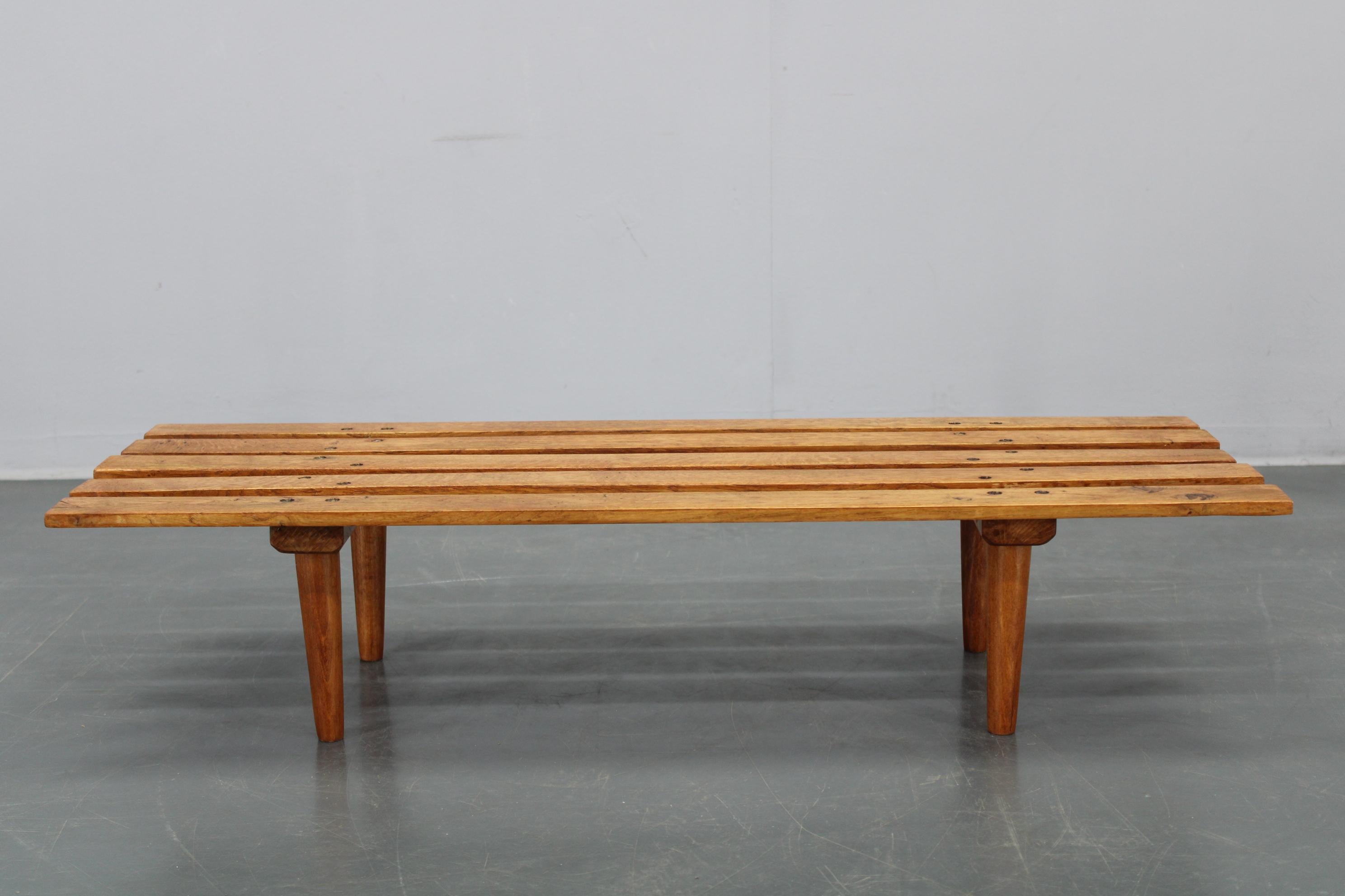 20th Century 1970s Wooden Flower Pot Bench, Czechoslovakia For Sale