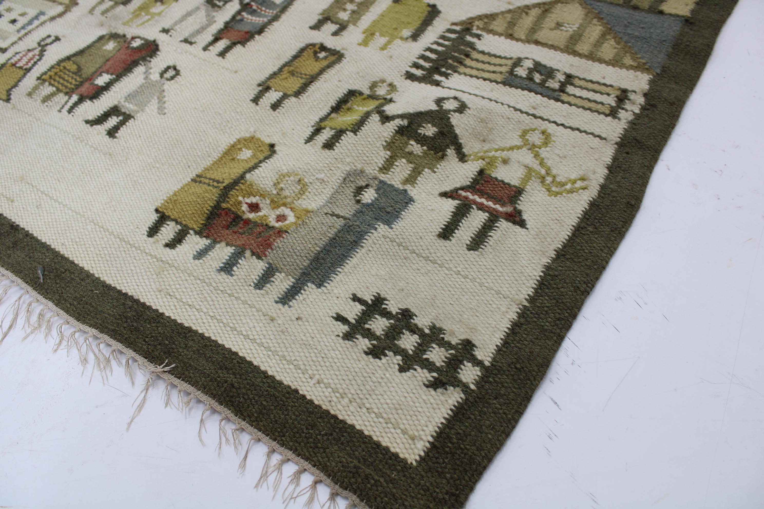 1970s Wool Tapestry, Poland For Sale 1