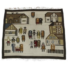 1970s Wool Tapestry, Poland