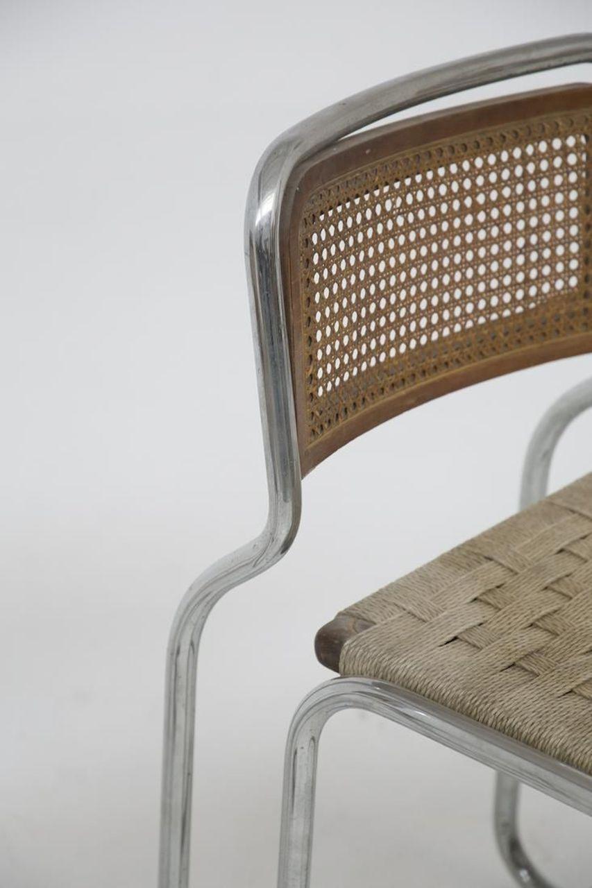 1970er gewebter italienischer Stuhl (Organische Moderne) im Angebot