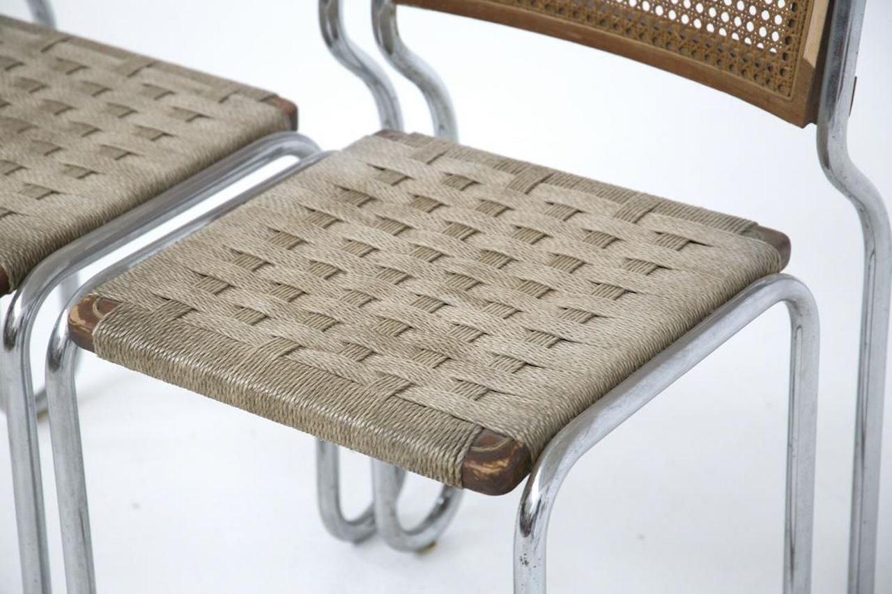 Caning 1970s Woven Italian Chair For Sale