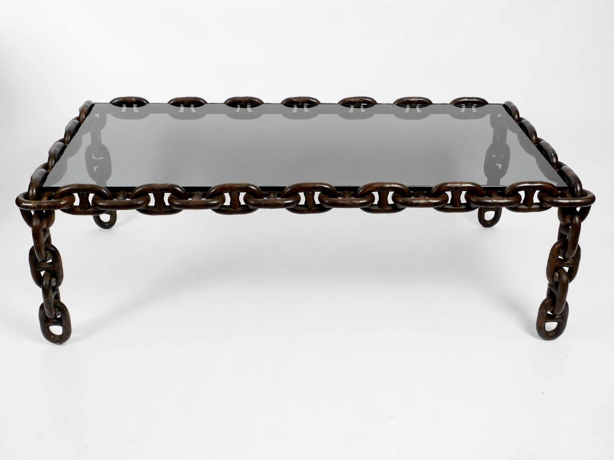 table made with chains