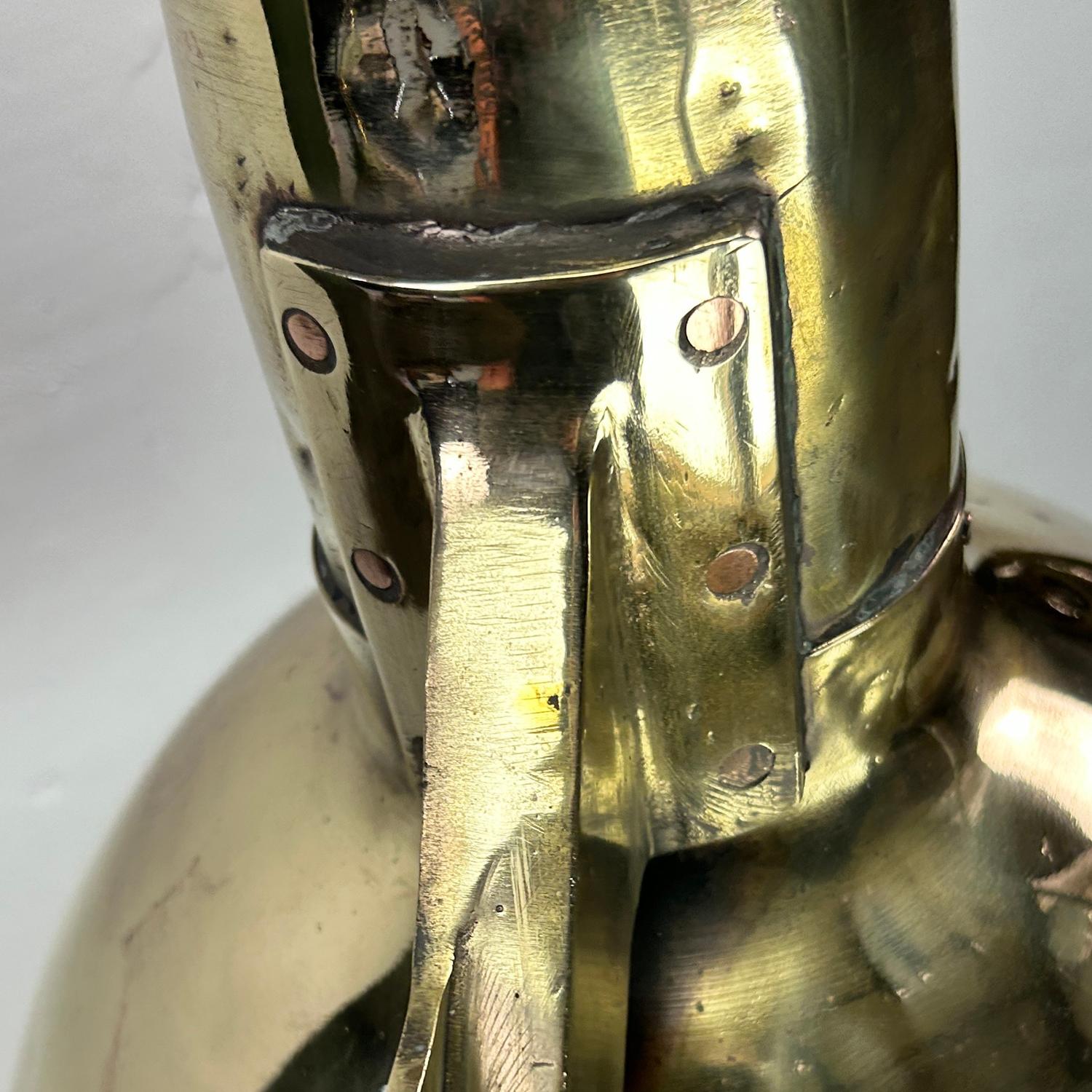 1970's XL Japanisch Messing Marine Nautische Suchscheinwerfer Pendelleuchte Deckenleuchte im Angebot 9