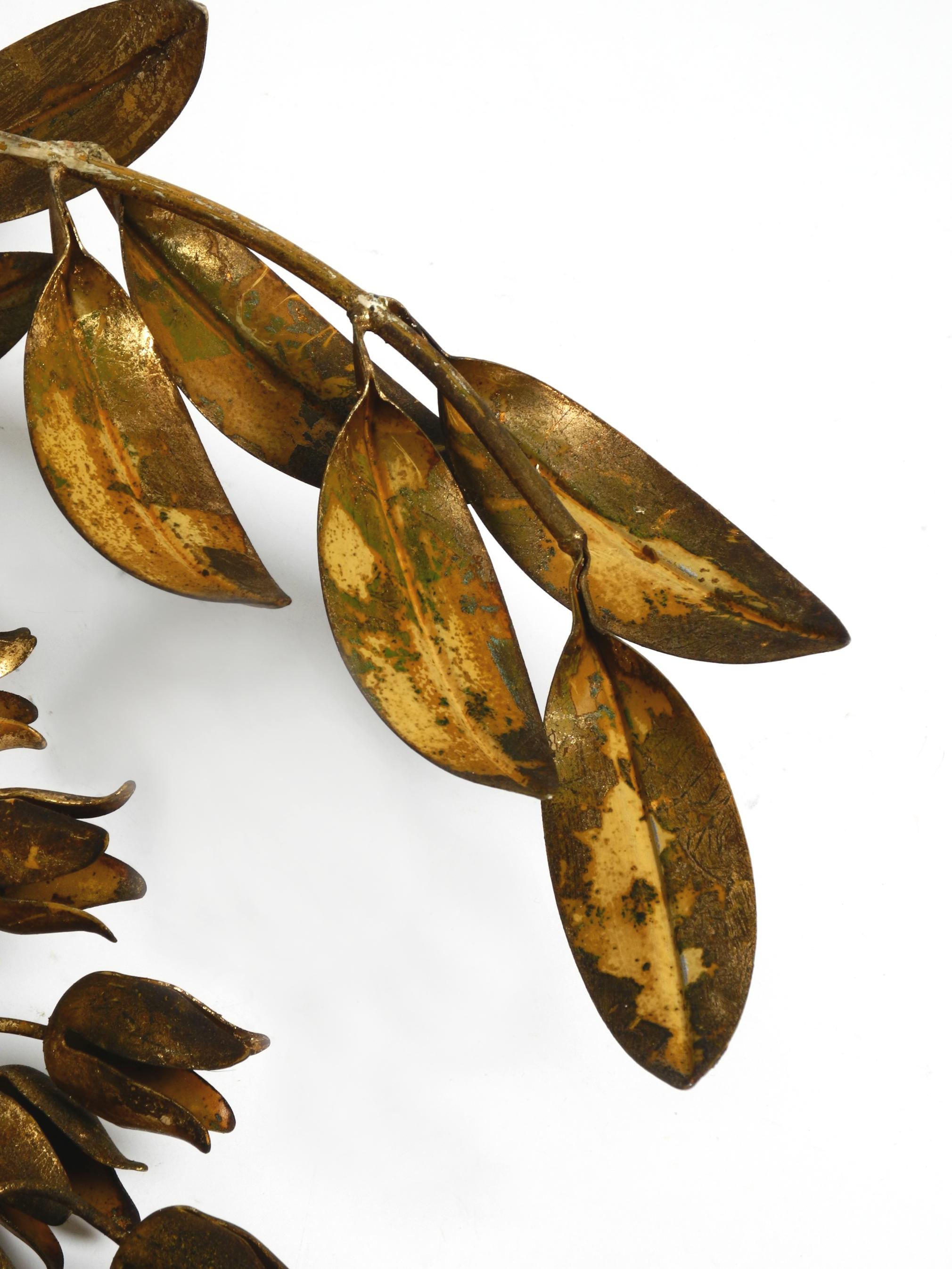 1970s XL wall lamp Modell Wisteria by Hans Kögl gilded metal  For Sale 9