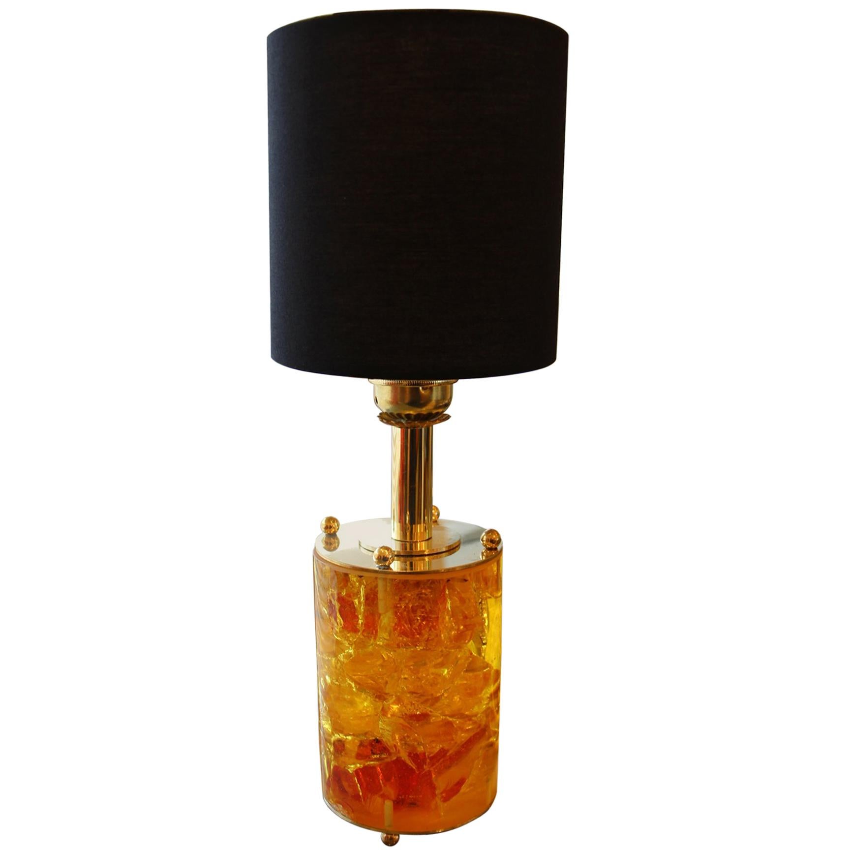 Fractal Resin Table LampMarie-Claude de Fouquières, Pierre Giraudon Style For Sale