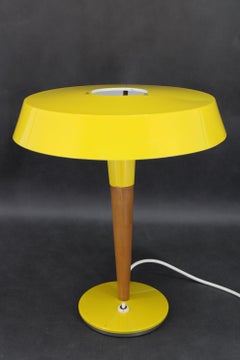 1970s Yellow Table Lamp by Kamenicky Senov , Czechoslovakia