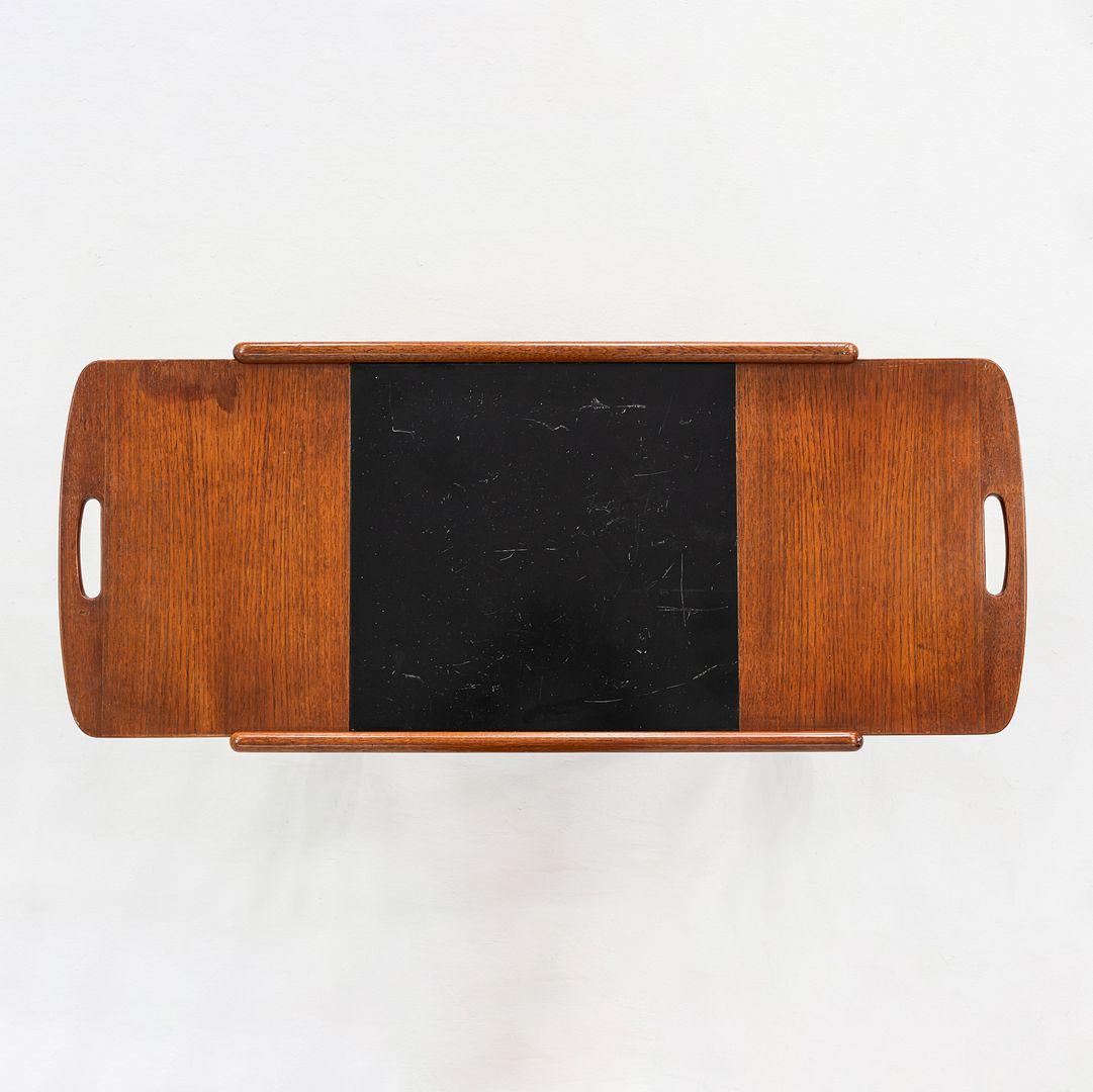 Fin du 20e siècle 1970s Yngve Ekstrom for Kallemo of Sweden Teak Thea Bar / Serving Cart en vente